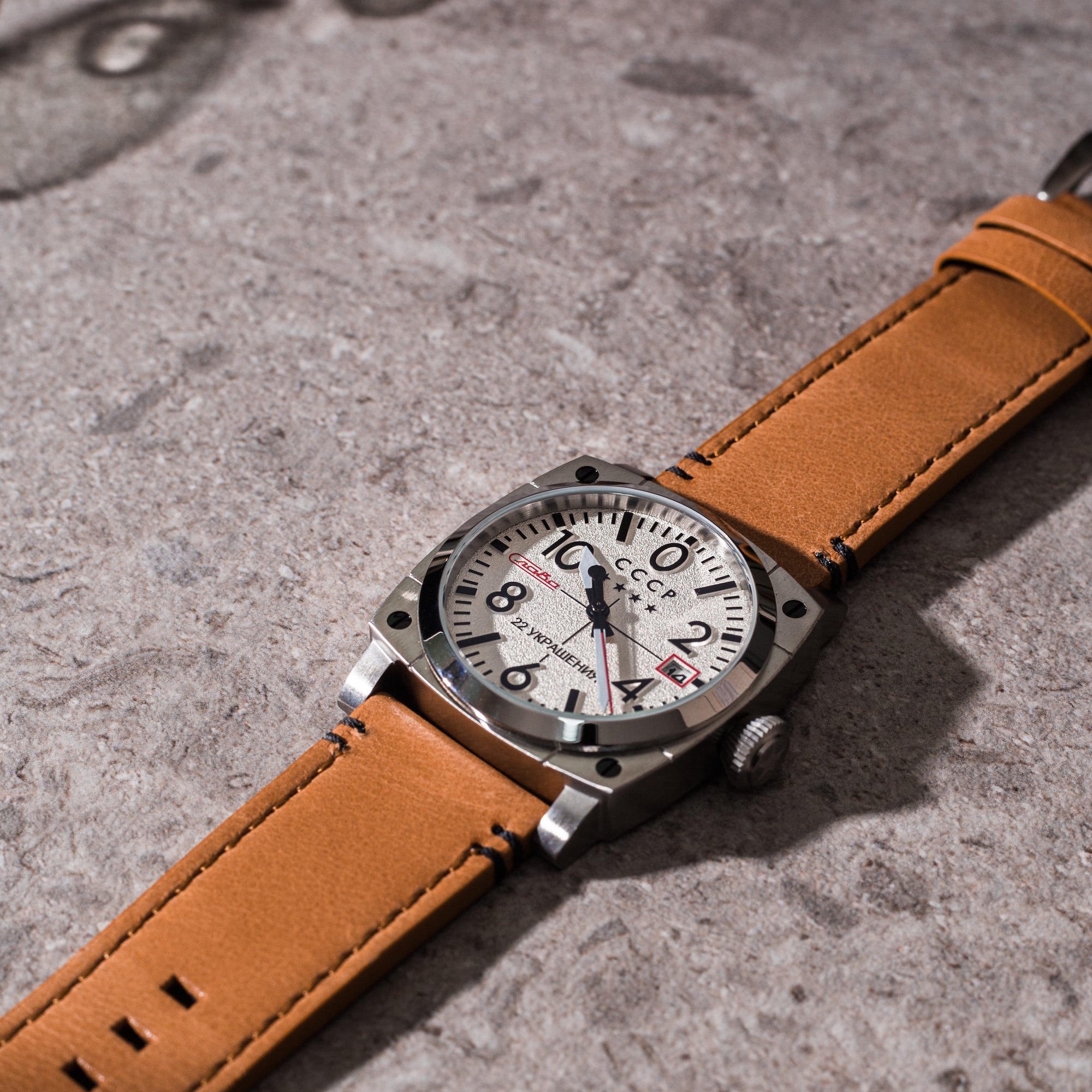 Aviation Gurevich Silver White / Brown