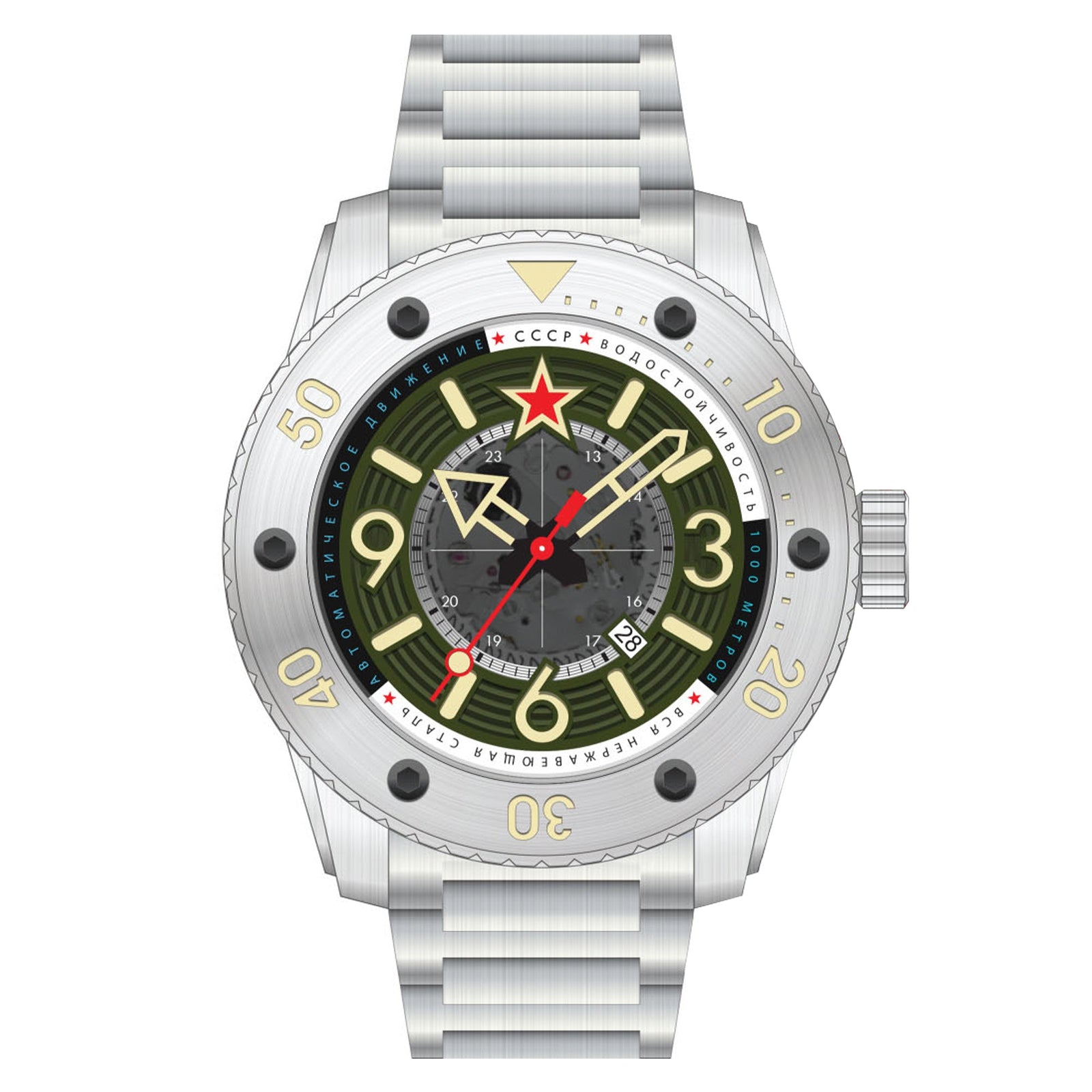 Naval Barrakuda Limited Edition Green / Steel