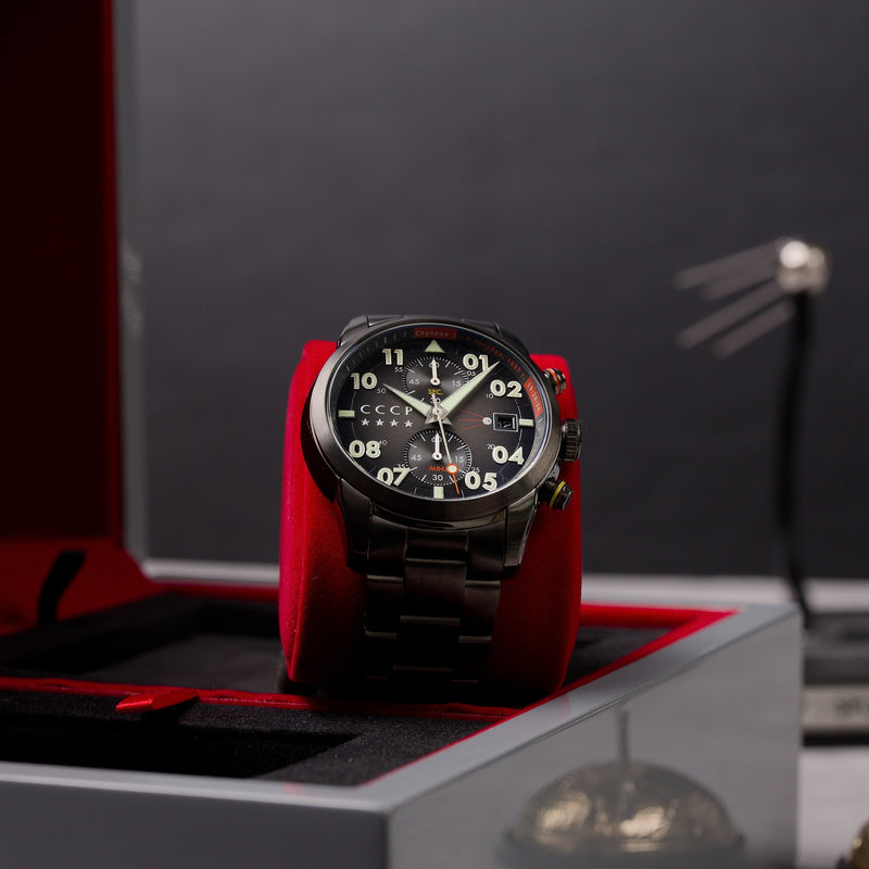 Sputnik Japan Quartz Chronograph Grey / Steel