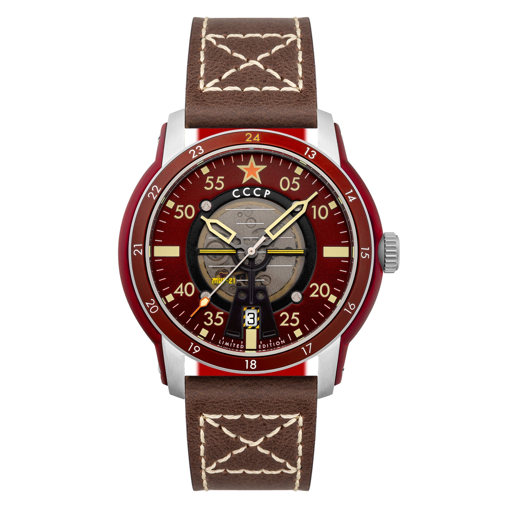 Mig-21 Automatic Red / Brown