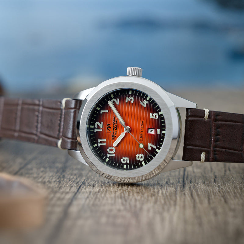 Aqua Sicura Japan Quartz Burnt Orange