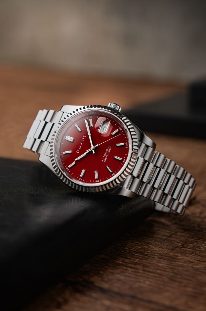 Marcel Automatic Firebrick Red