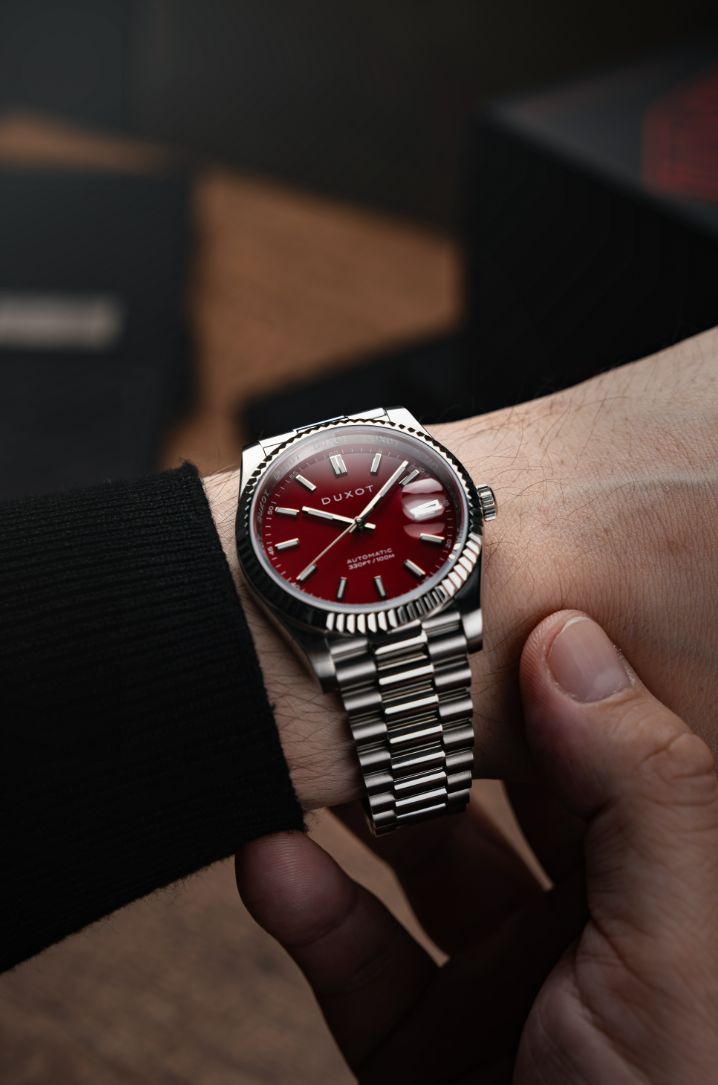 Marcel Automatic Firebrick Red