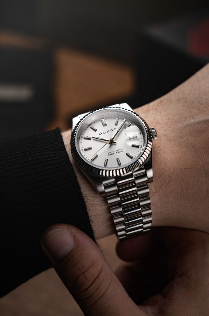 Marcel Automatic Sunray Silver