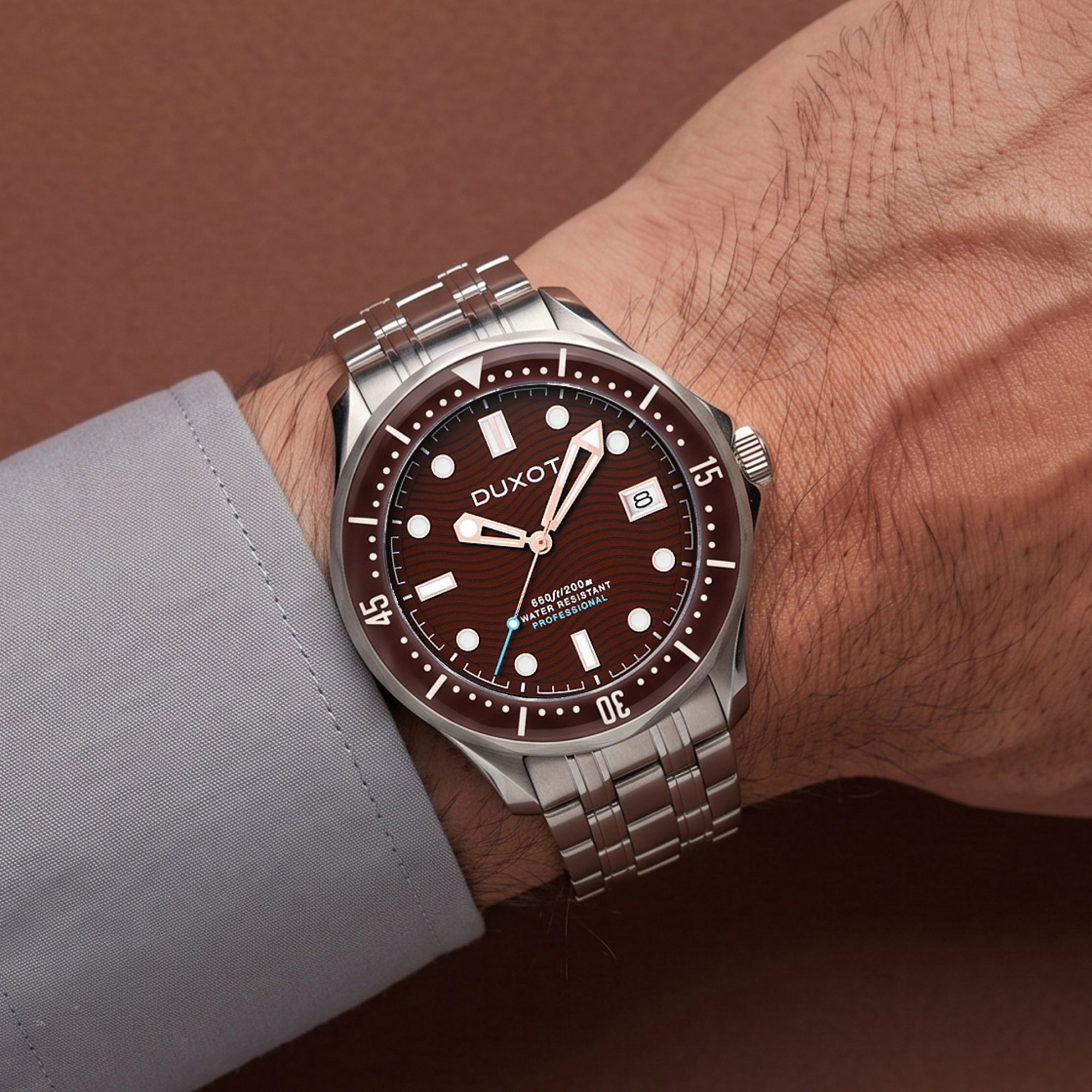 Henri Diver Automatic Deep Brown