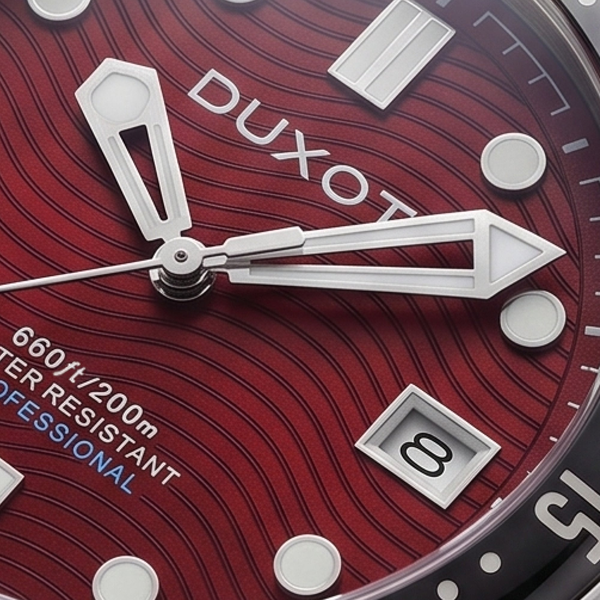 Henri Diver Automatic Maroon Red