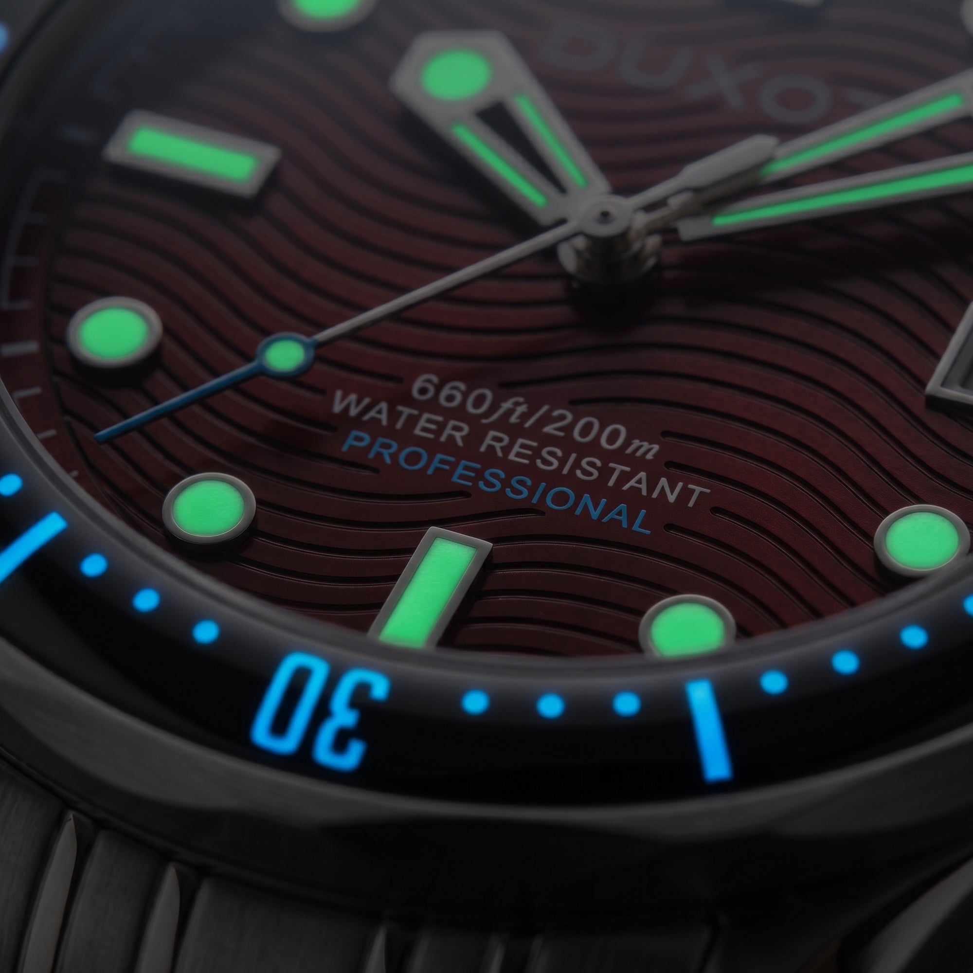 Henri Diver Automatic Maroon Red