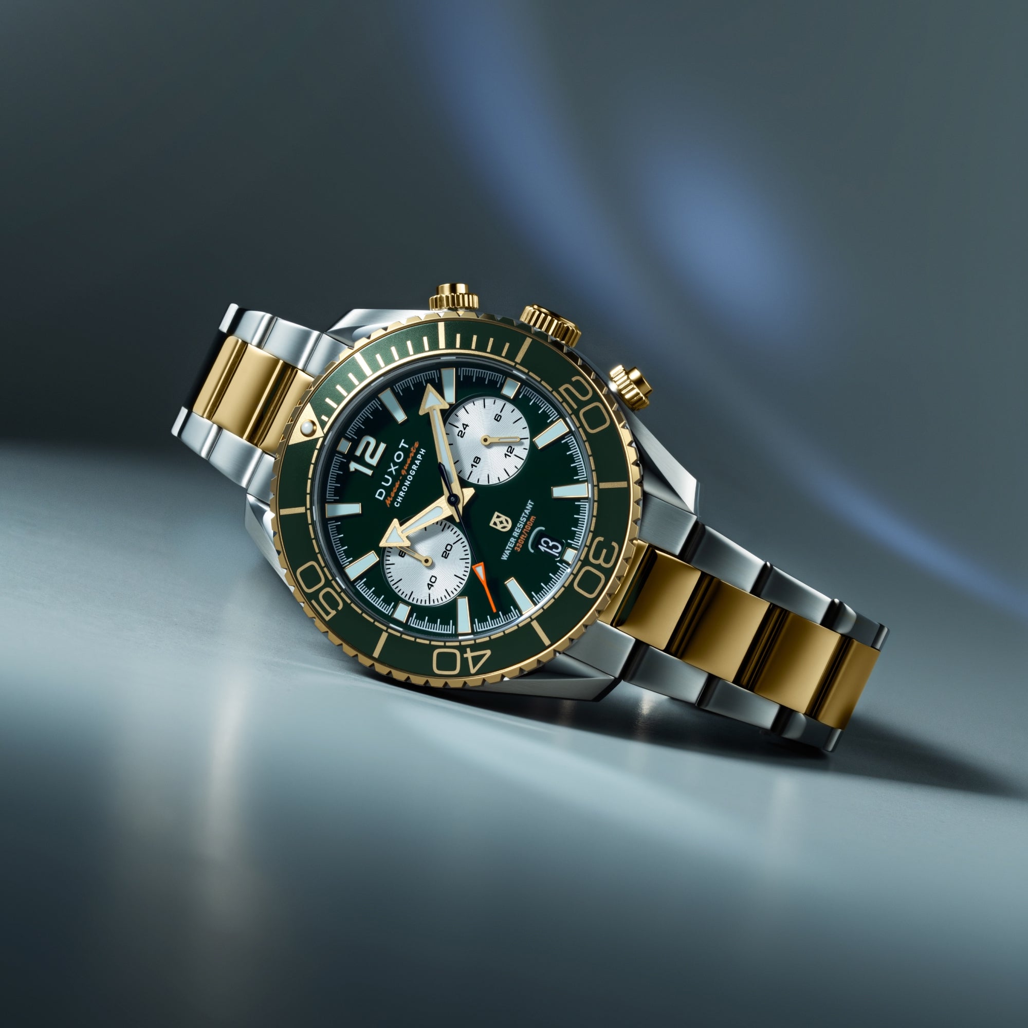 Tiburon Chronograph Green Gold