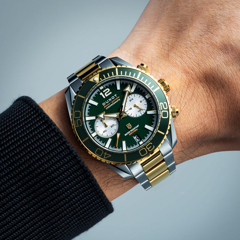 Tiburon Chronograph Green Gold