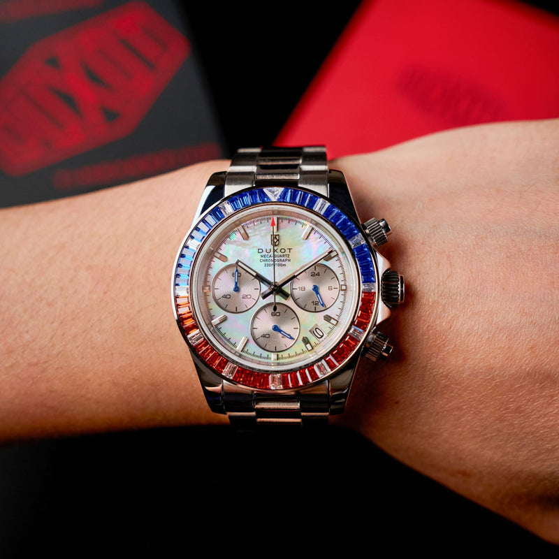 Accelero Rainbow Chronograph Pearl White