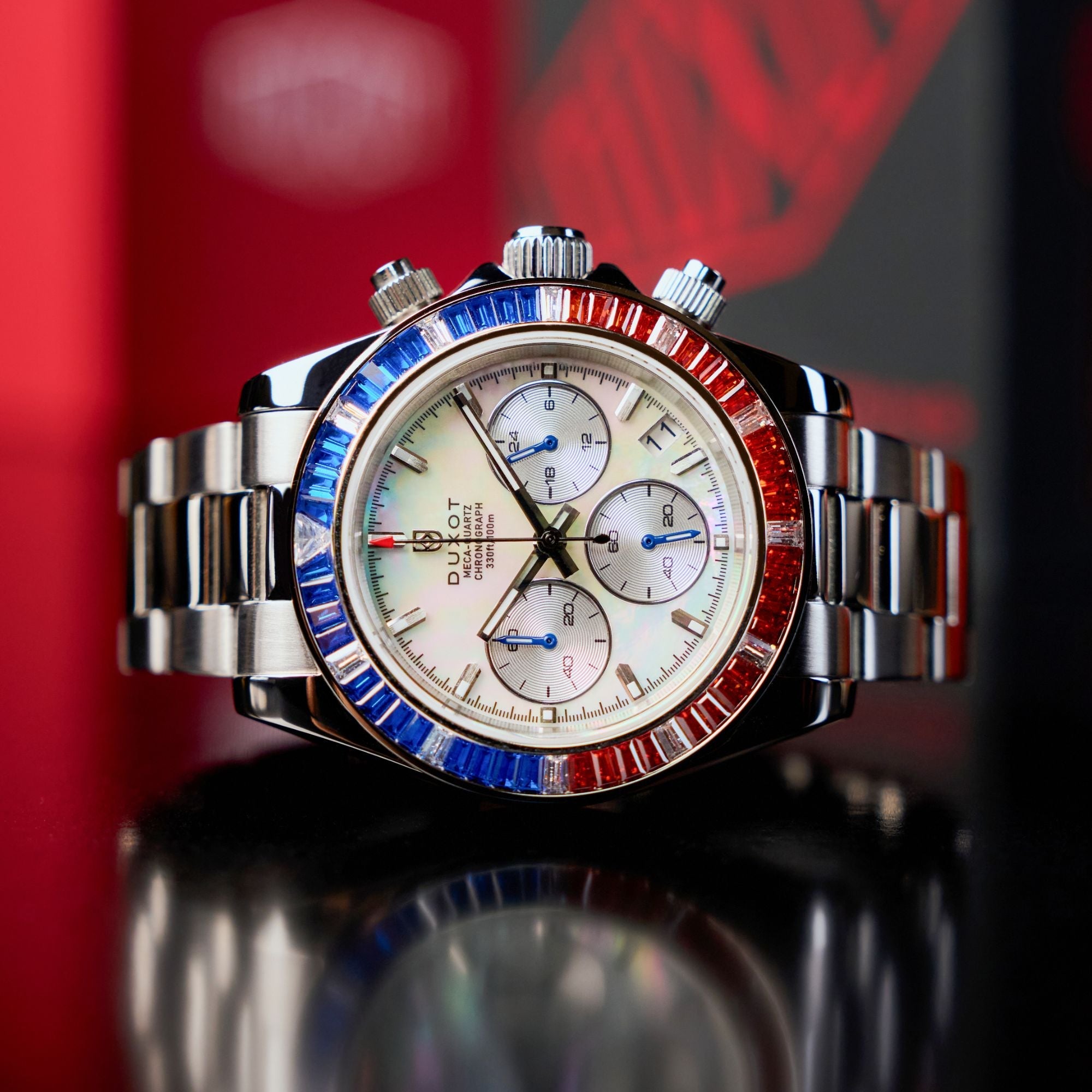 Accelero Rainbow Chronograph Pearl White