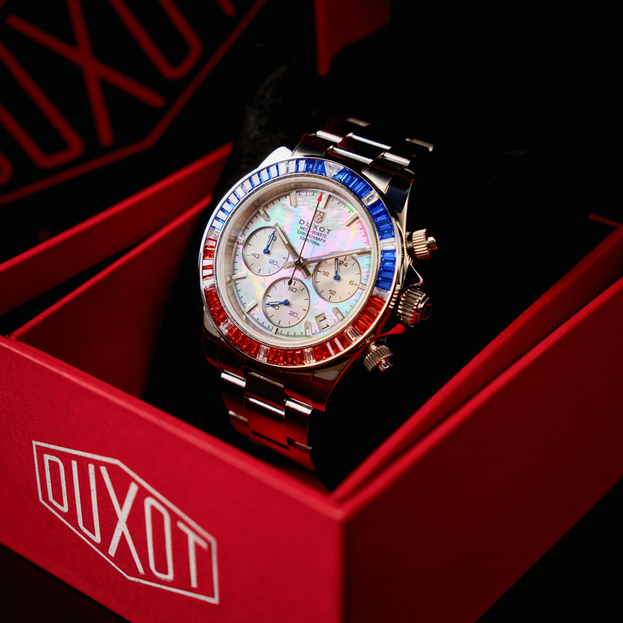 Accelero Rainbow Chronograph Pearl White