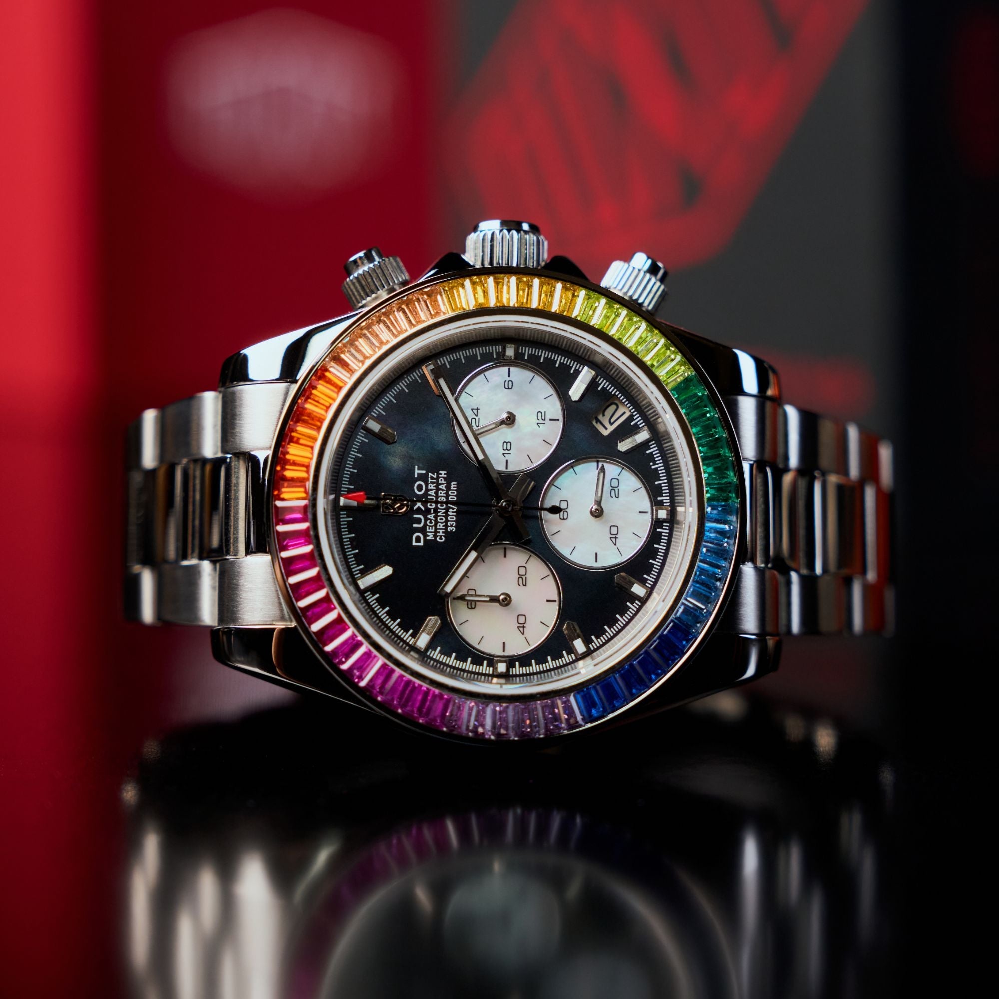 Accelero Rainbow Chronograph Pearl Black