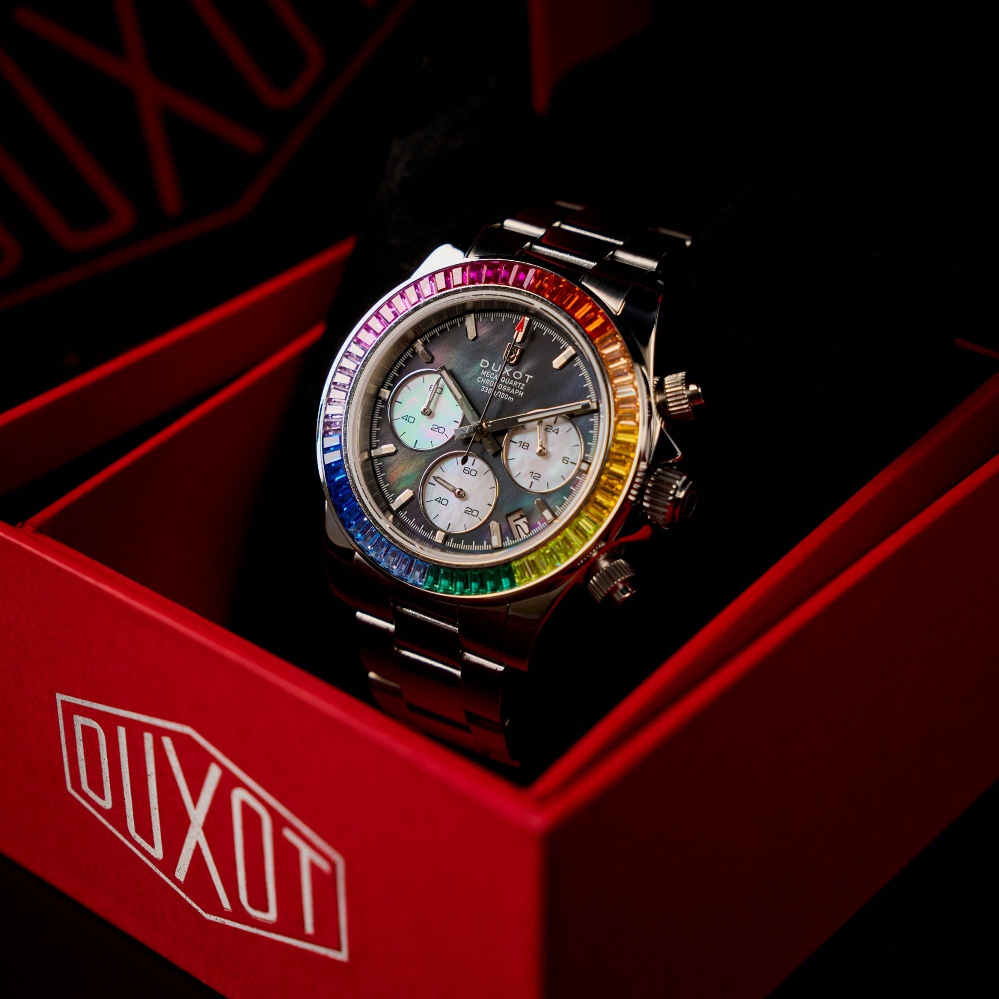 Accelero Rainbow Chronograph Pearl Black