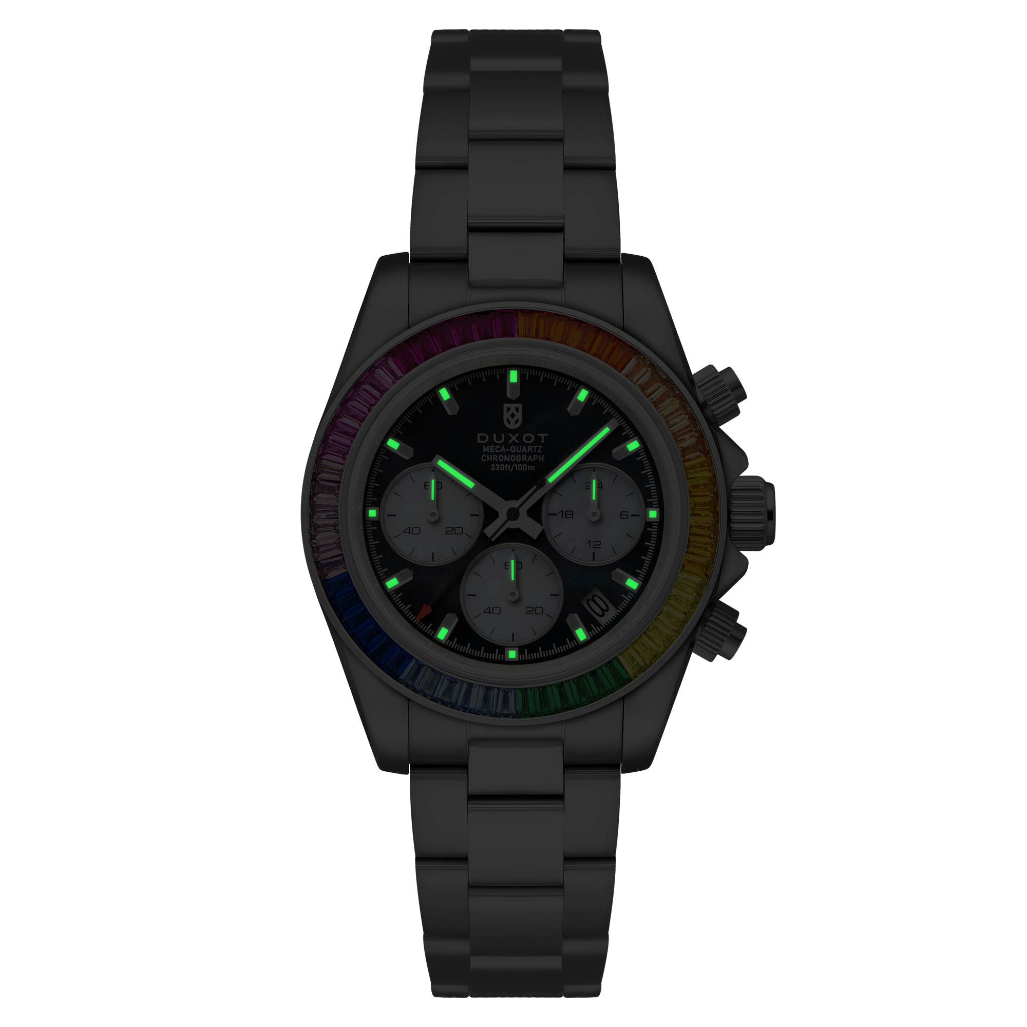 Accelero Rainbow Chronograph Pearl Black