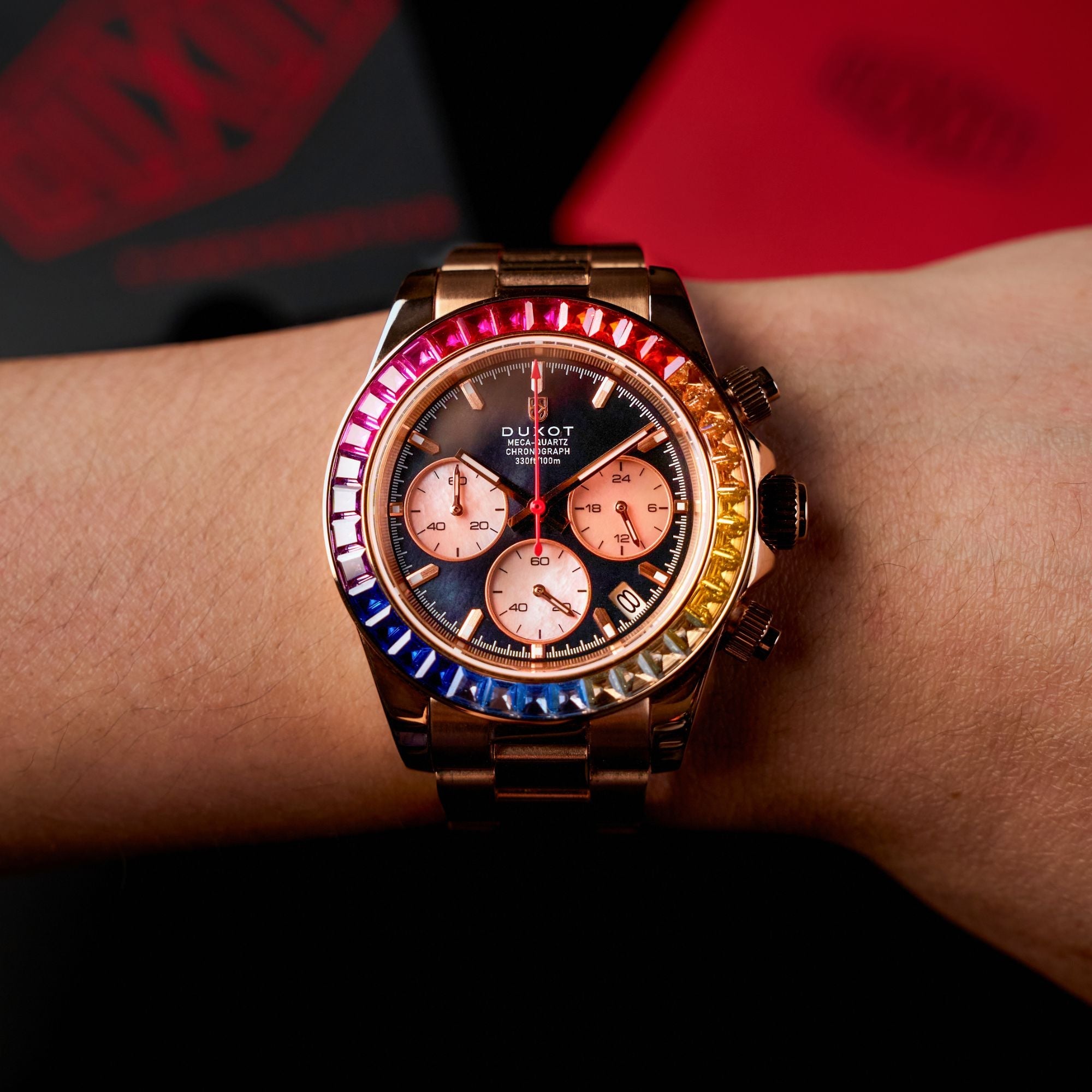 Accelero Rainbow Chronograph Pearl Rose