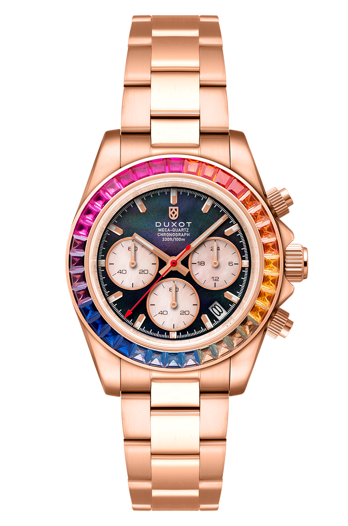 Accelero Rainbow Chronograph Pearl Rose