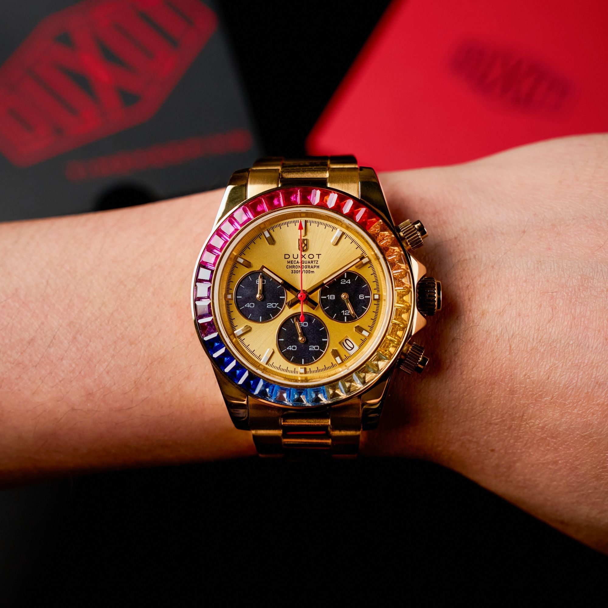 Accelero Rainbow Chronograph Sunray Gold