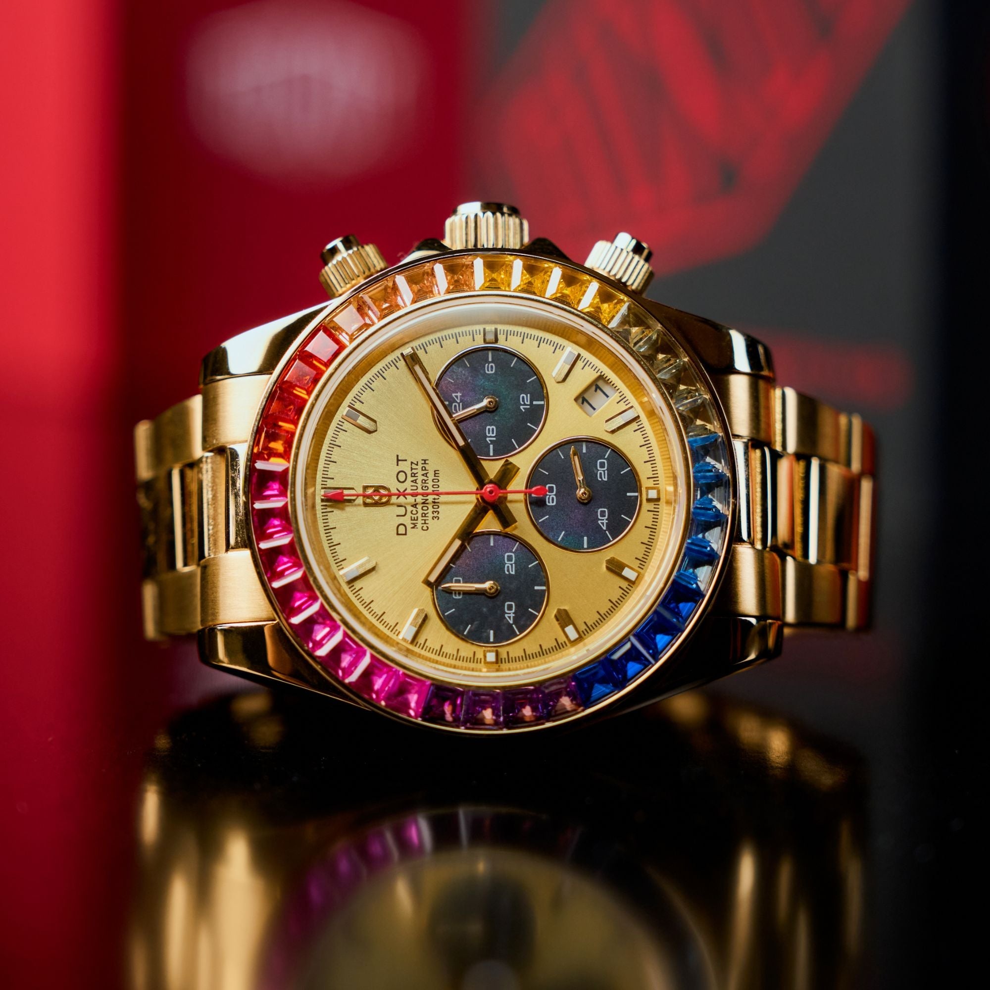 Accelero Rainbow Chronograph Sunray Gold