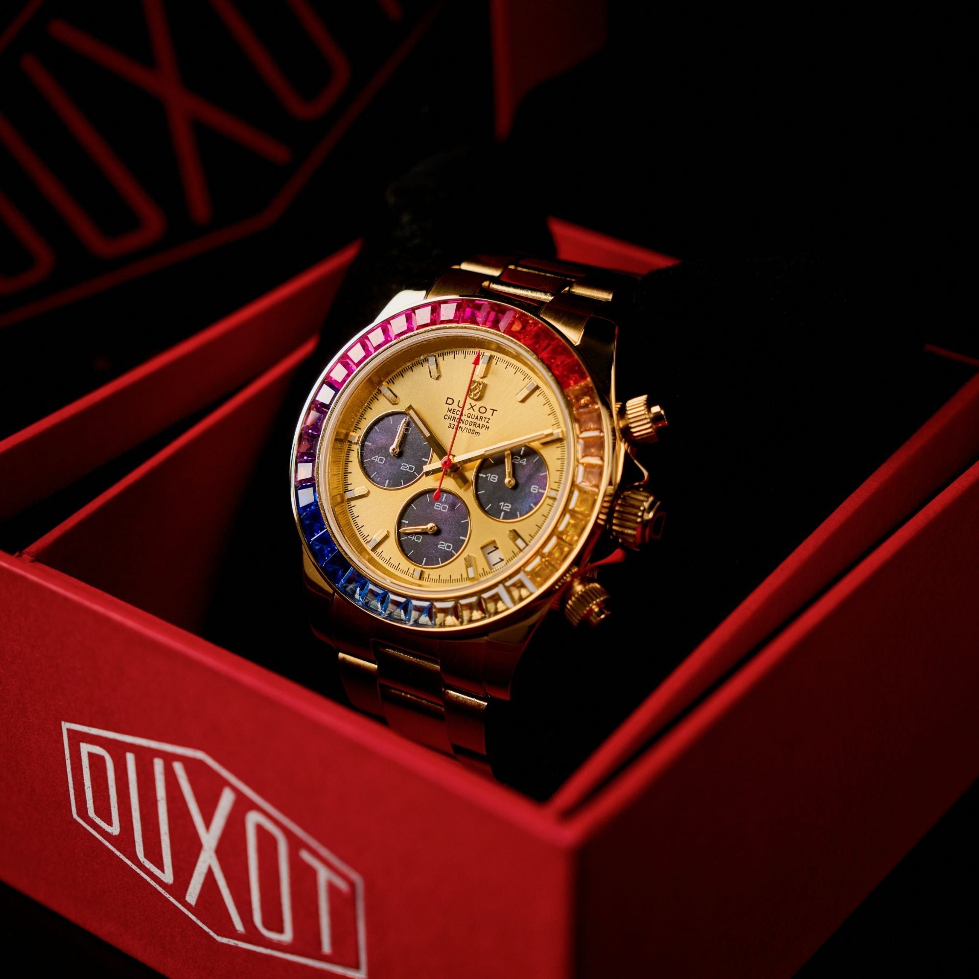 Accelero Rainbow Chronograph Sunray Gold