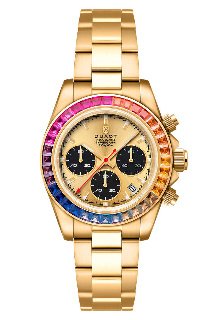 Accelero Rainbow Chronograph Sunray Gold