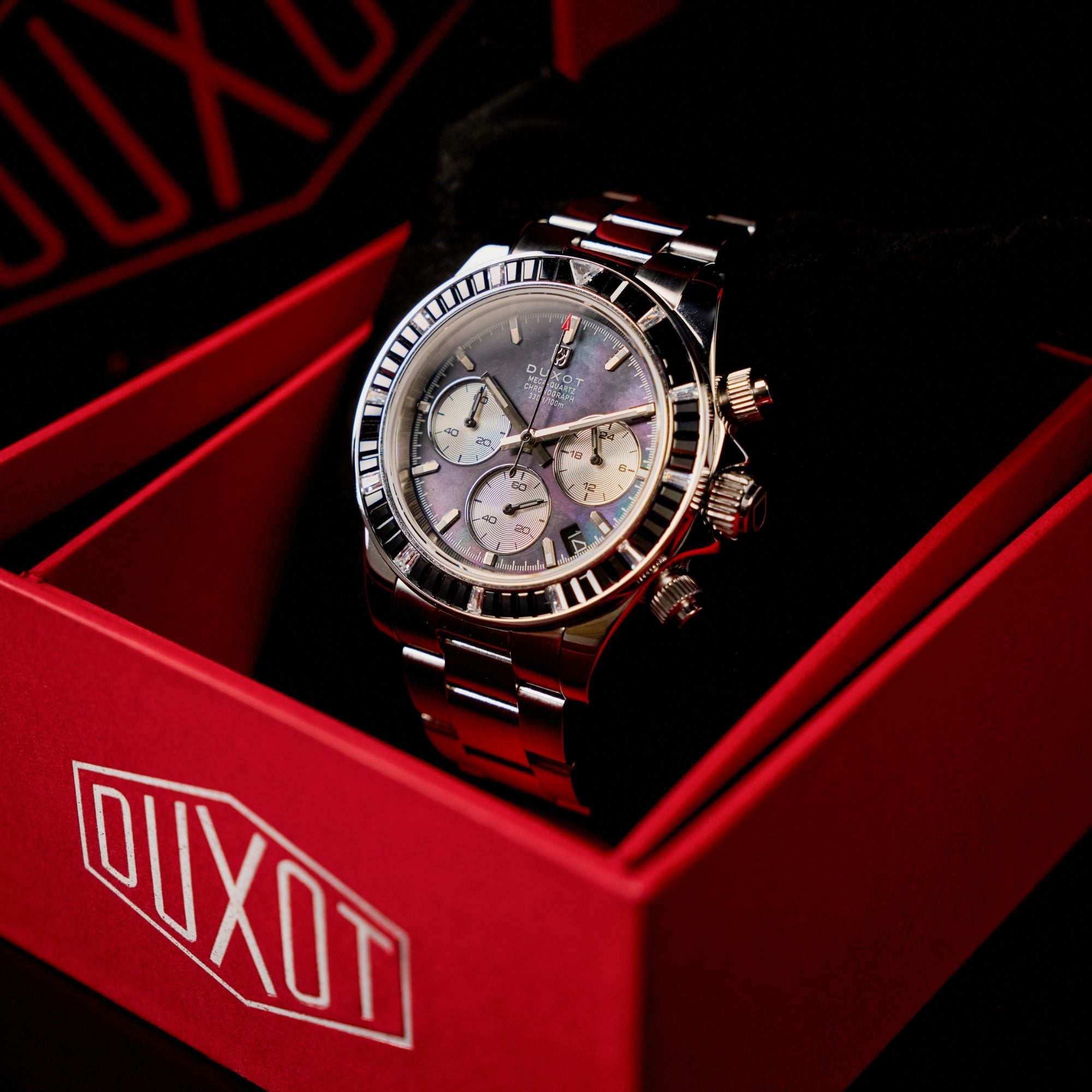 Accelero Rainbow Chronograph Pearl Silver
