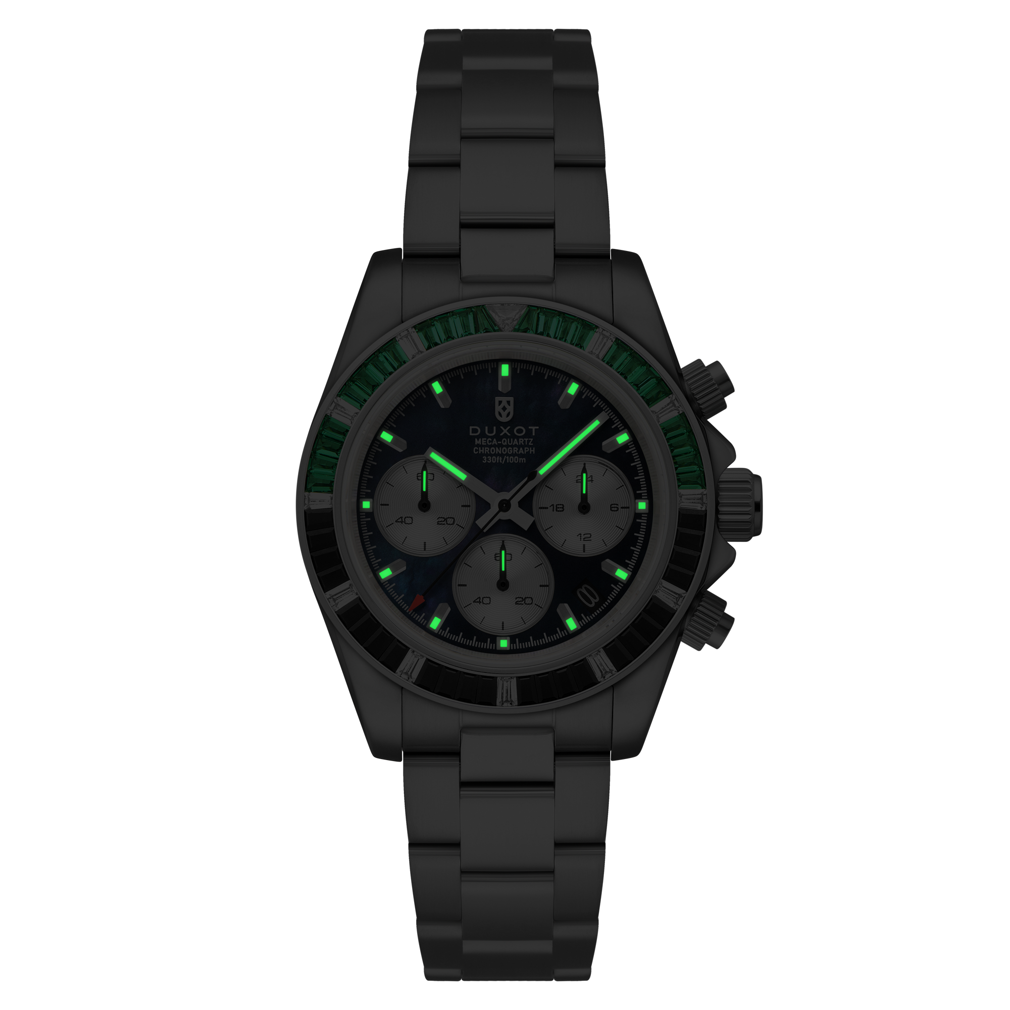 Accelero Rainbow Chronograph Pearl Green Emerald