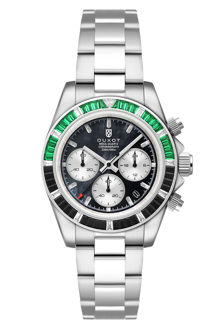 Accelero Rainbow Chronograph Pearl Green Emerald