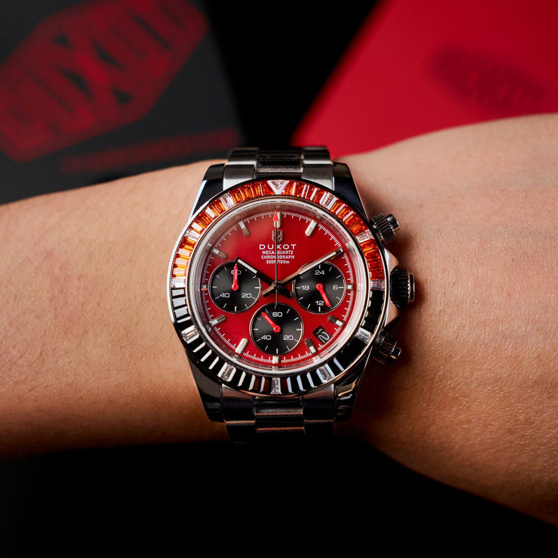 Accelero Rainbow Chronograph Pearl Red