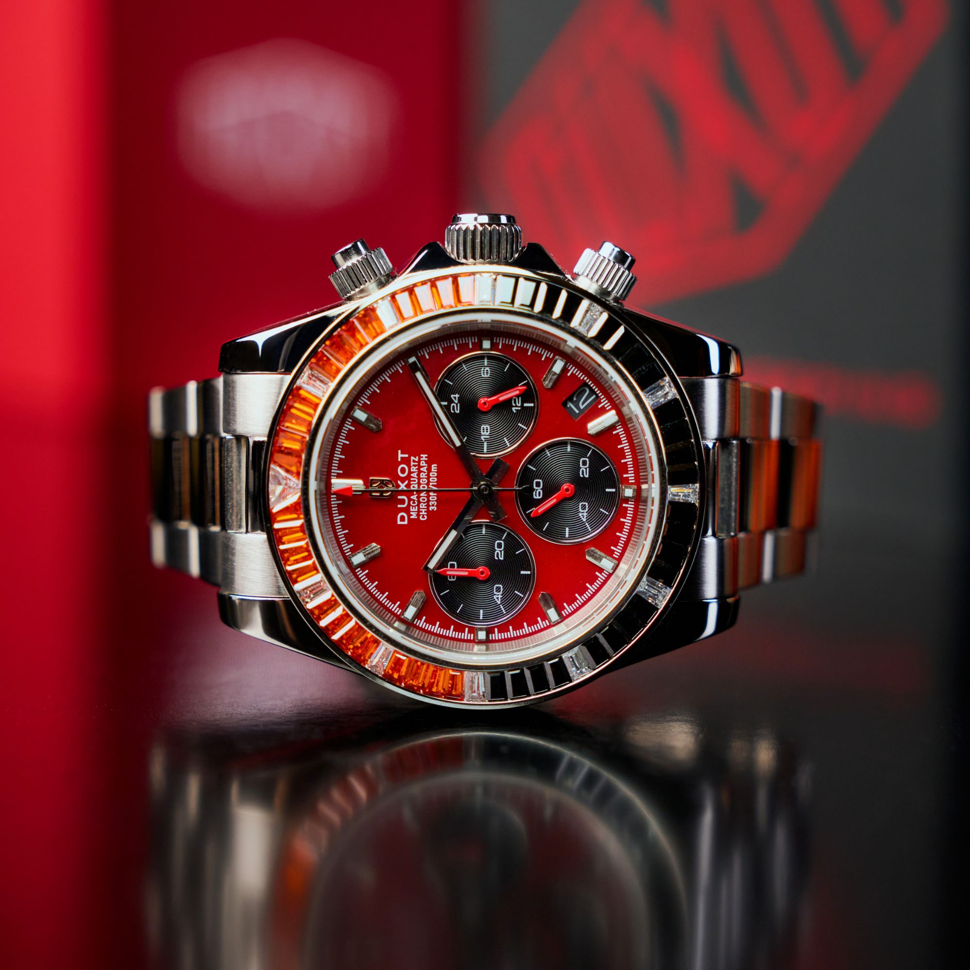 Accelero Rainbow Chronograph Pearl Red