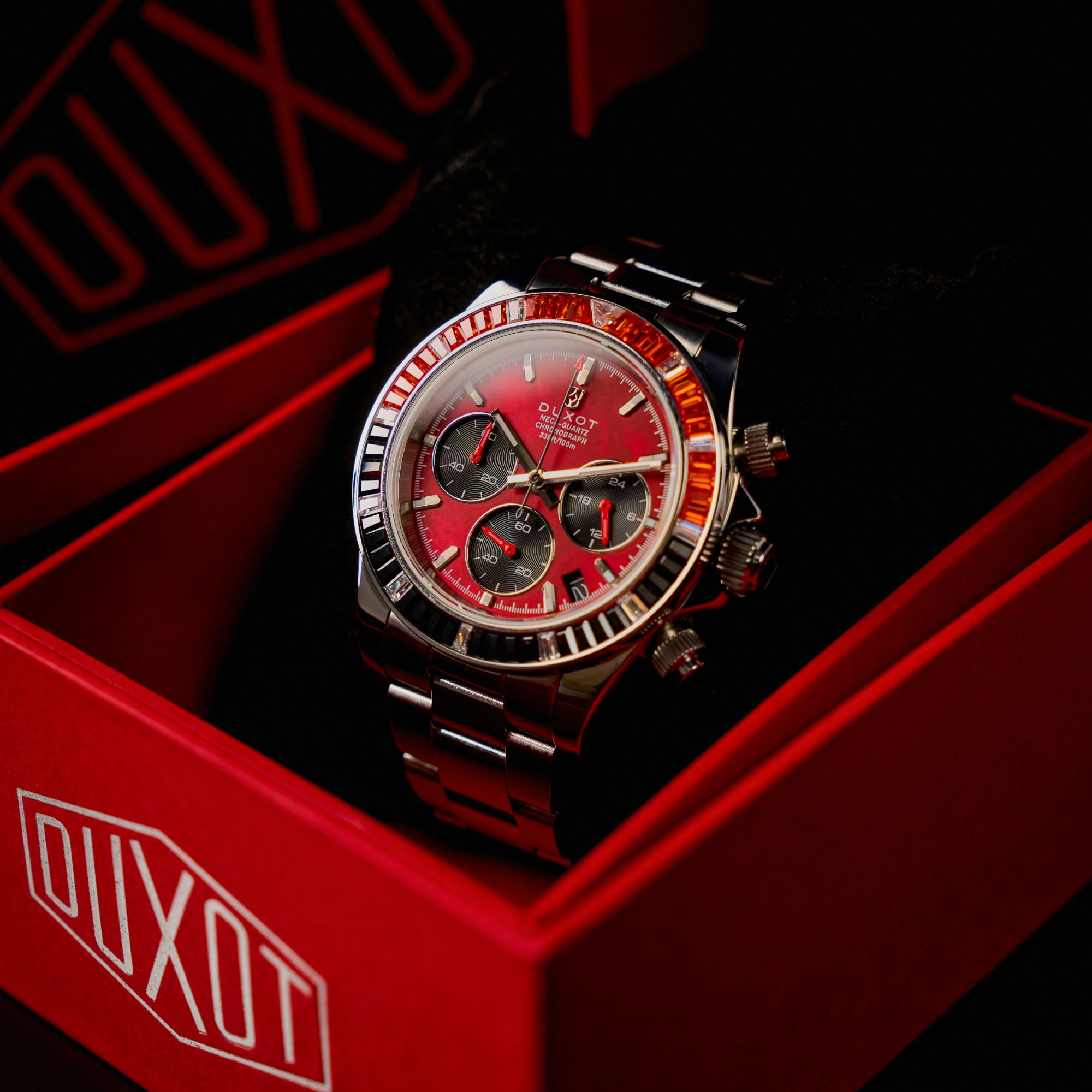 Accelero Rainbow Chronograph Pearl Red