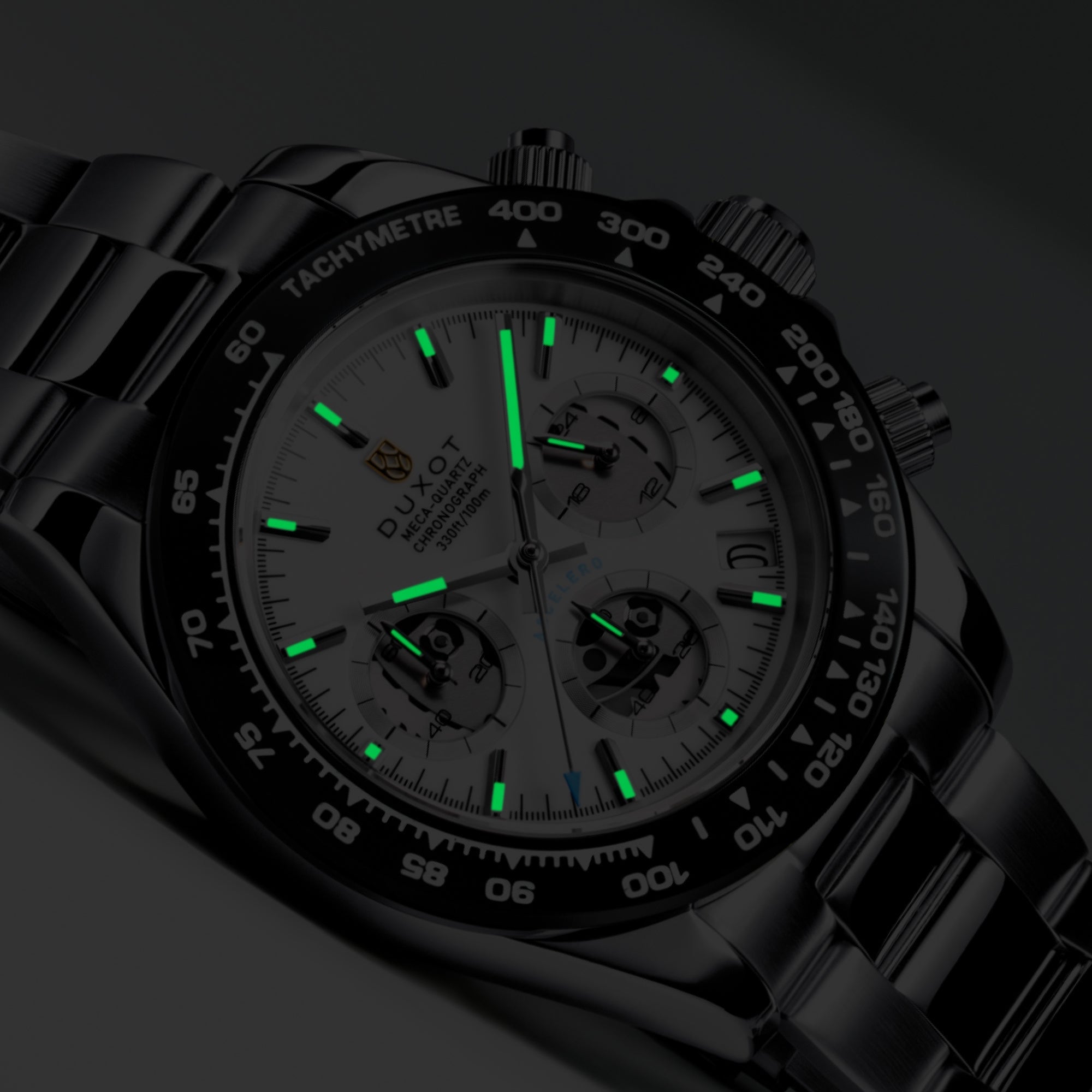 Accelero Chronograph Compax Skeleton Edition Lunar Black