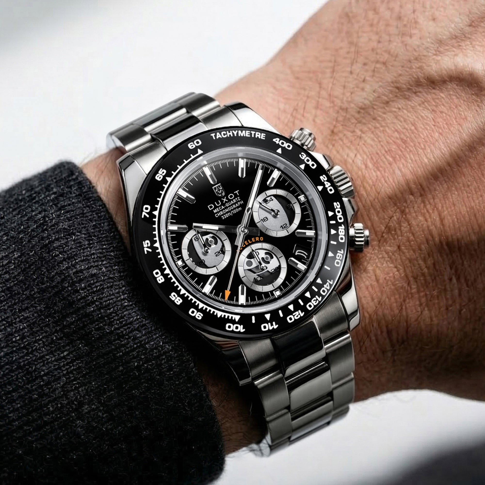 Accelero Chronograph Compax Skeleton Edition Carbon Twilight
