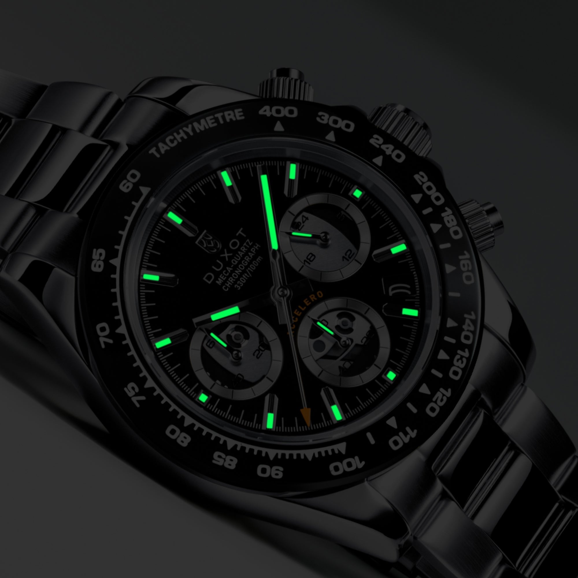 Accelero Chronograph Compax Skeleton Edition Carbon Twilight