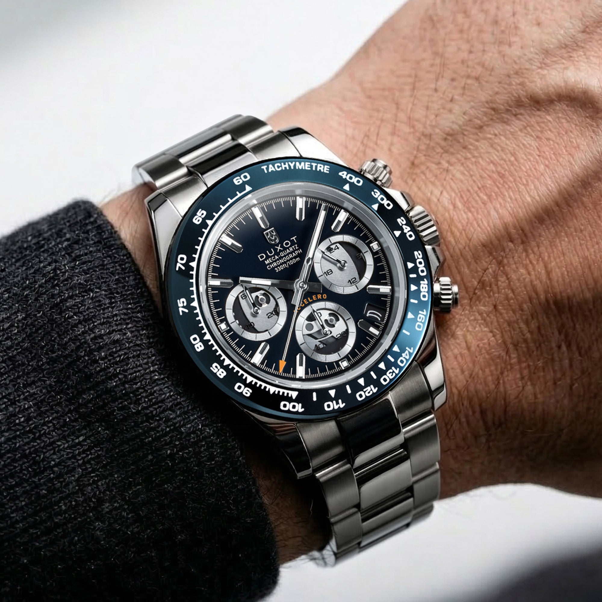 Accelero Chronograph Compax Skeleton Edition Oceanic Blue