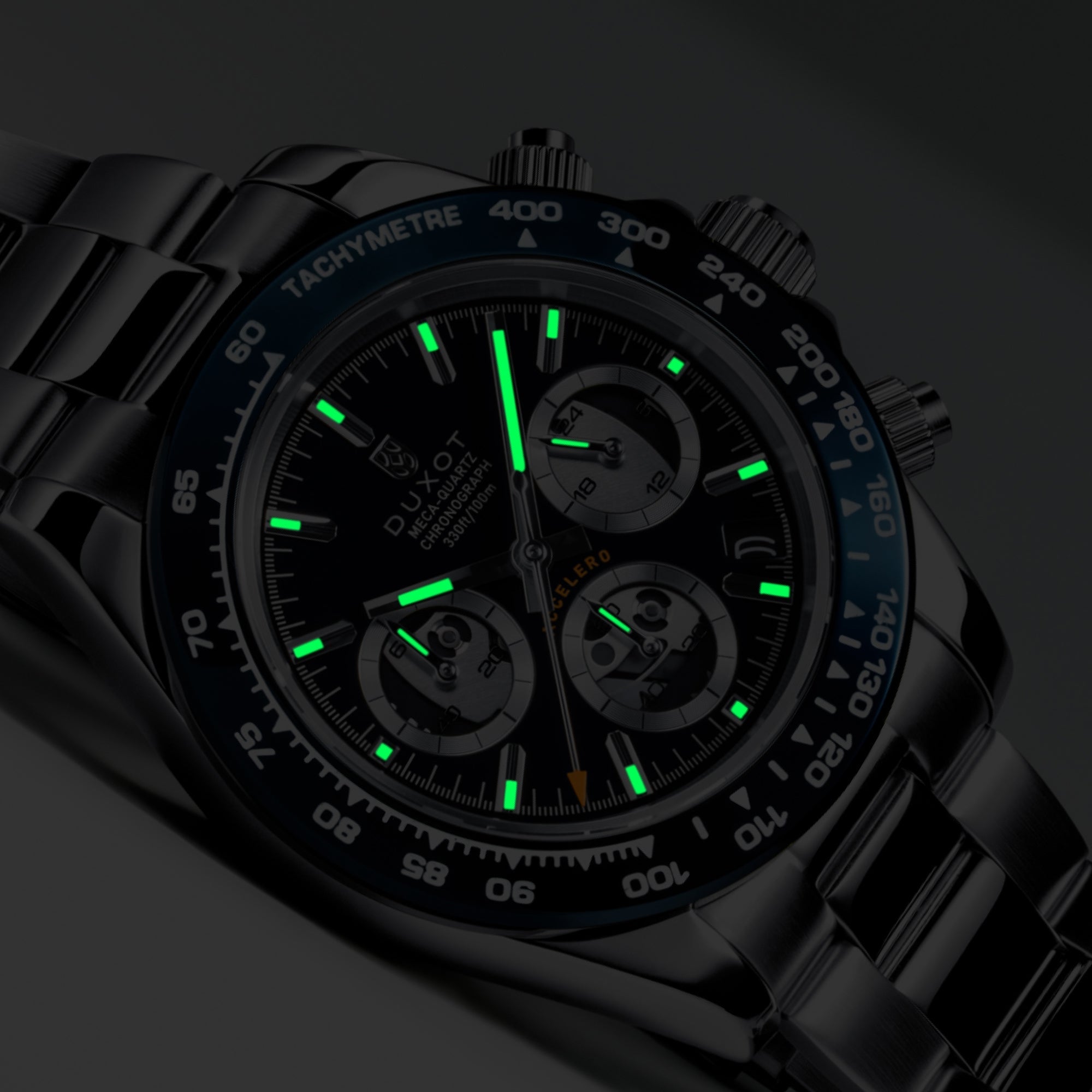 Accelero Chronograph Compax Skeleton Edition Oceanic Blue