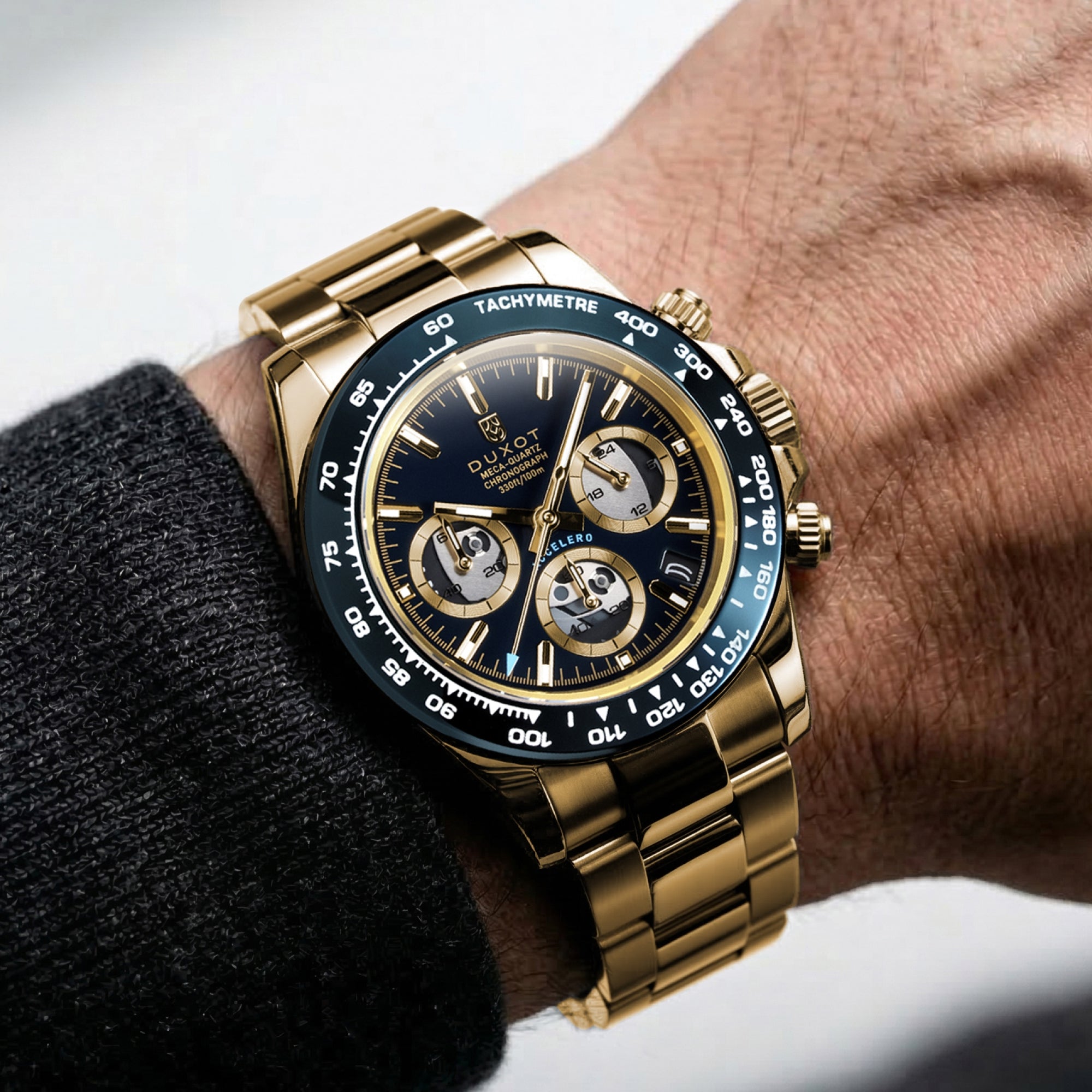 Accelero Chronograph Compax Skeleton Edition Cerulean Shine