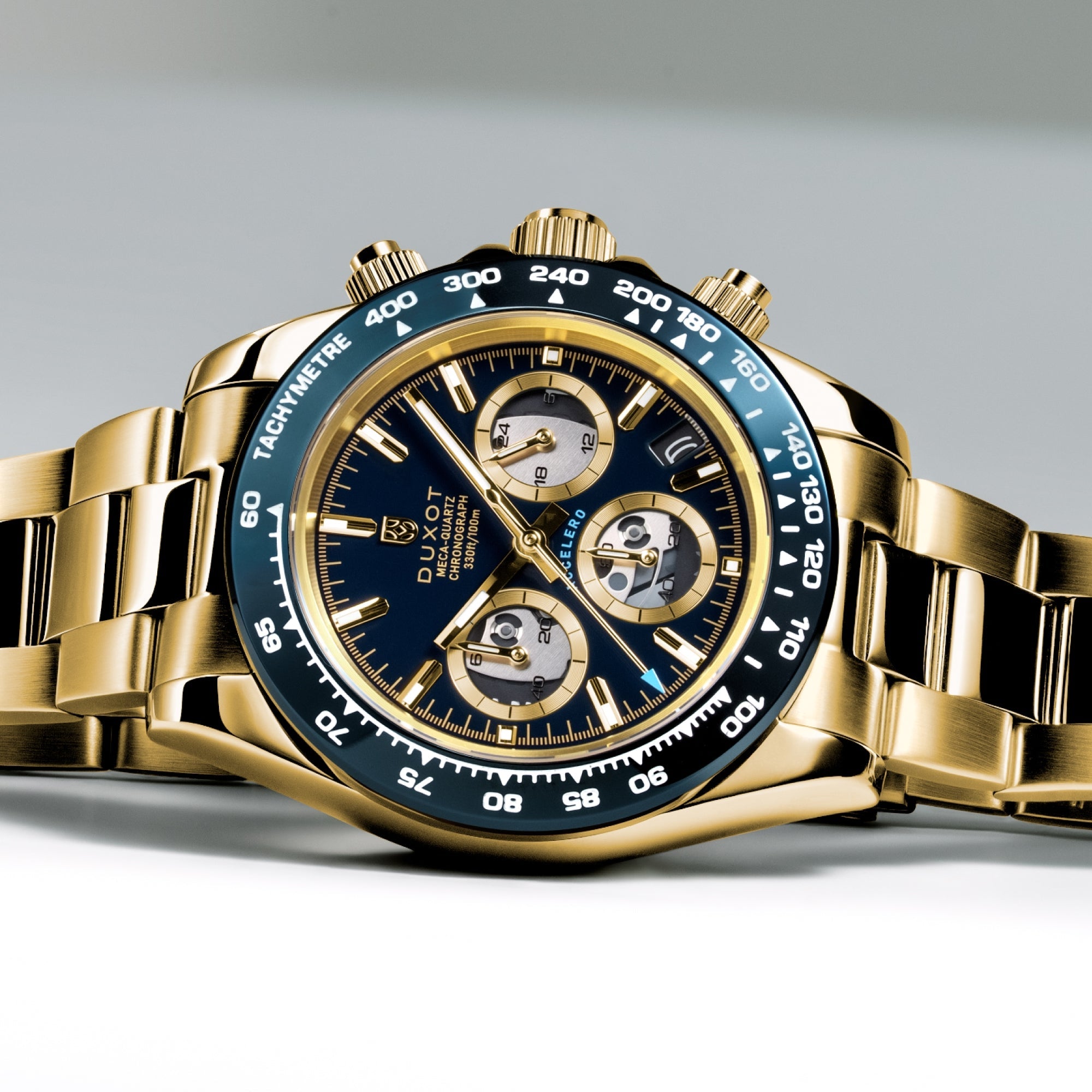 Accelero Chronograph Compax Skeleton Edition Cerulean Shine