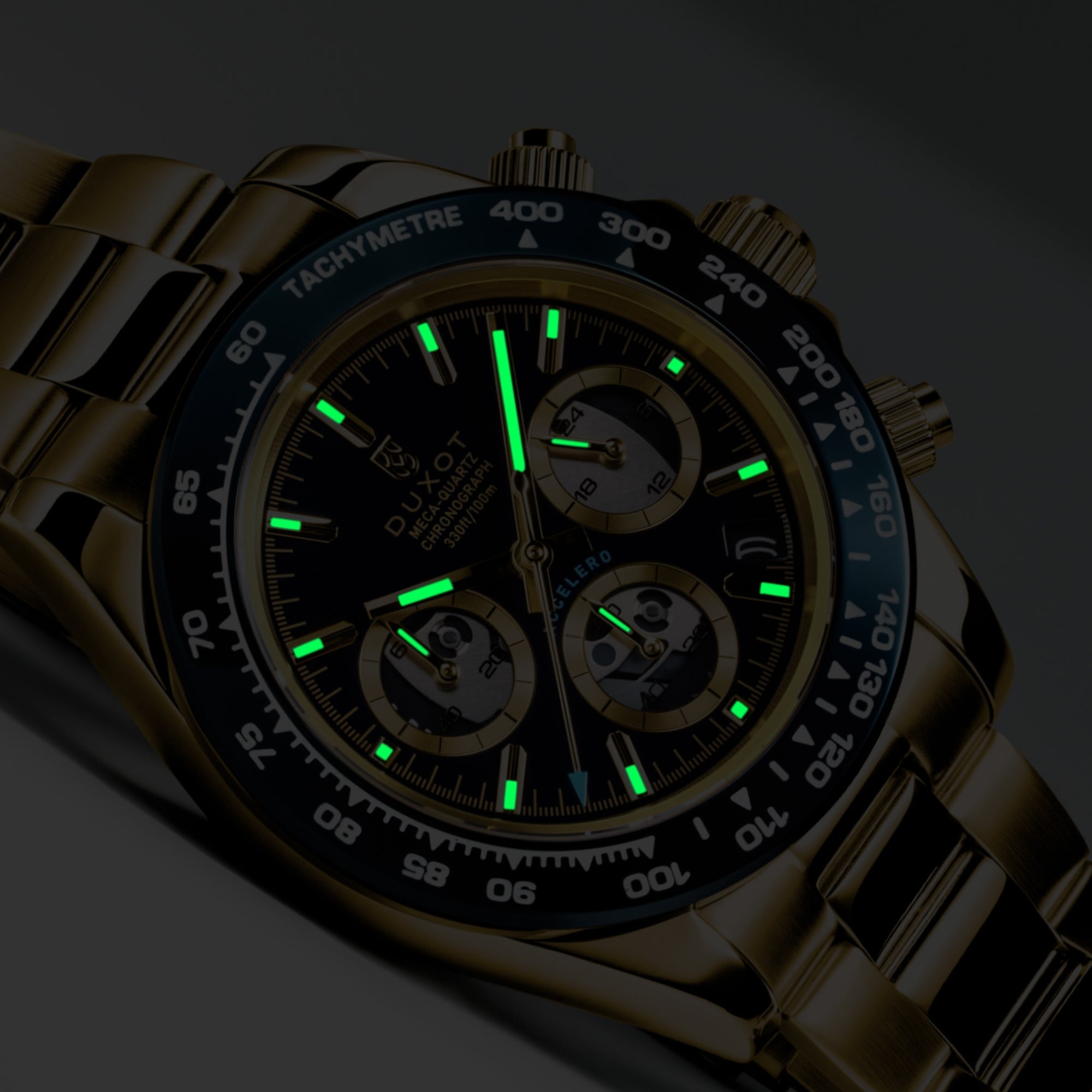 Accelero Chronograph Compax Skeleton Edition Cerulean Shine