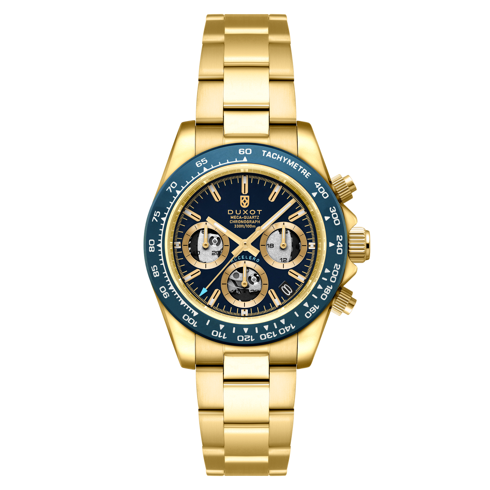 Accelero Chronograph Compax Skeleton Edition Cerulean Shine