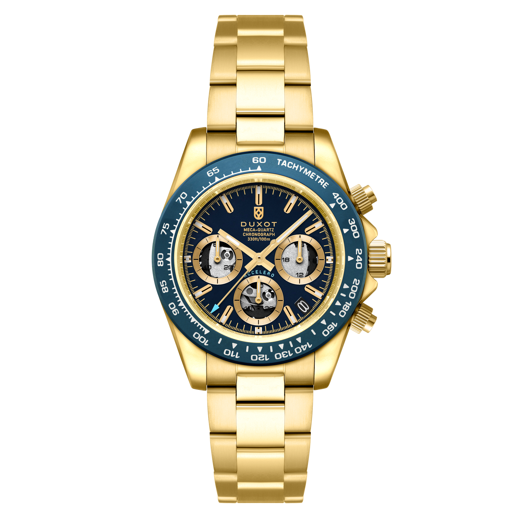 Accelero Chronograph Compax Skeleton Edition Cerulean Shine