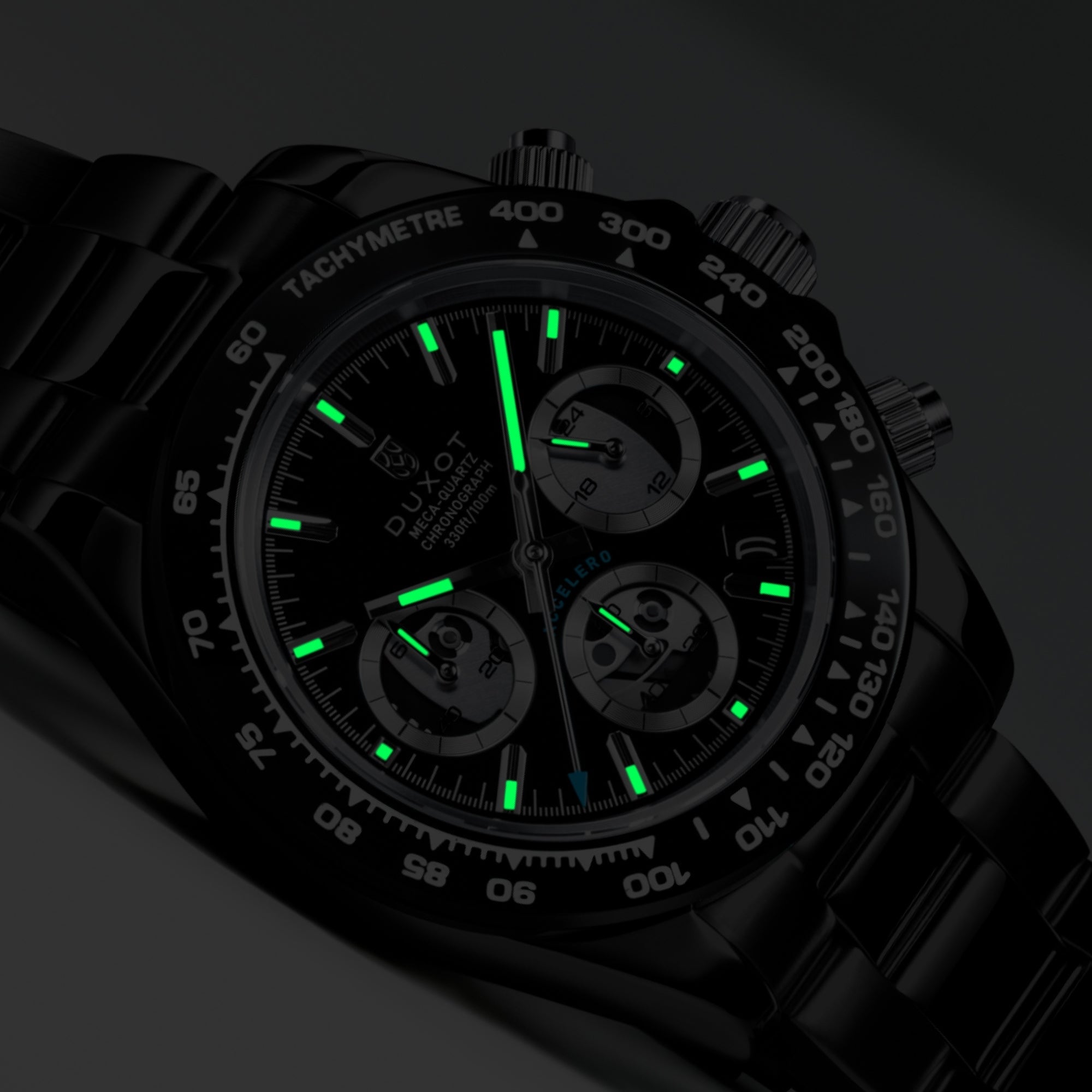 Accelero Chronograph Compax Skeleton Edition Dark Infinity