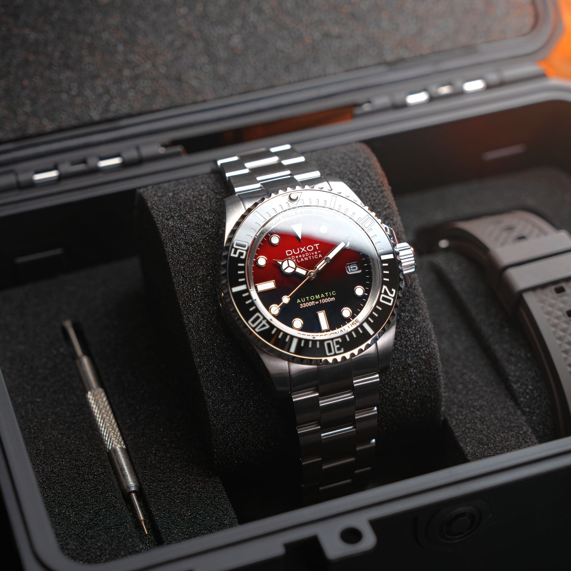 Atlantica Deep Dive Automatic Limited Edition Scarlet Red