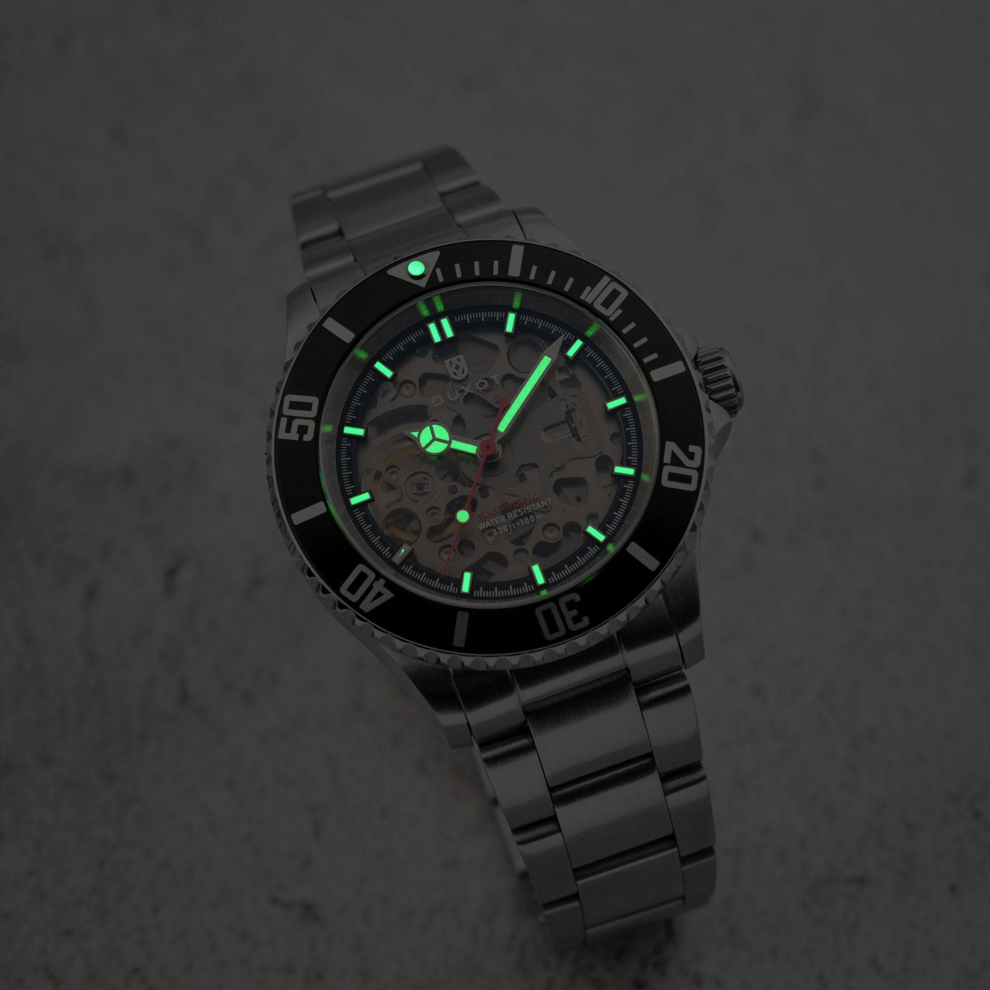 Atlantica Skeleton Diver Automatic Black Steel