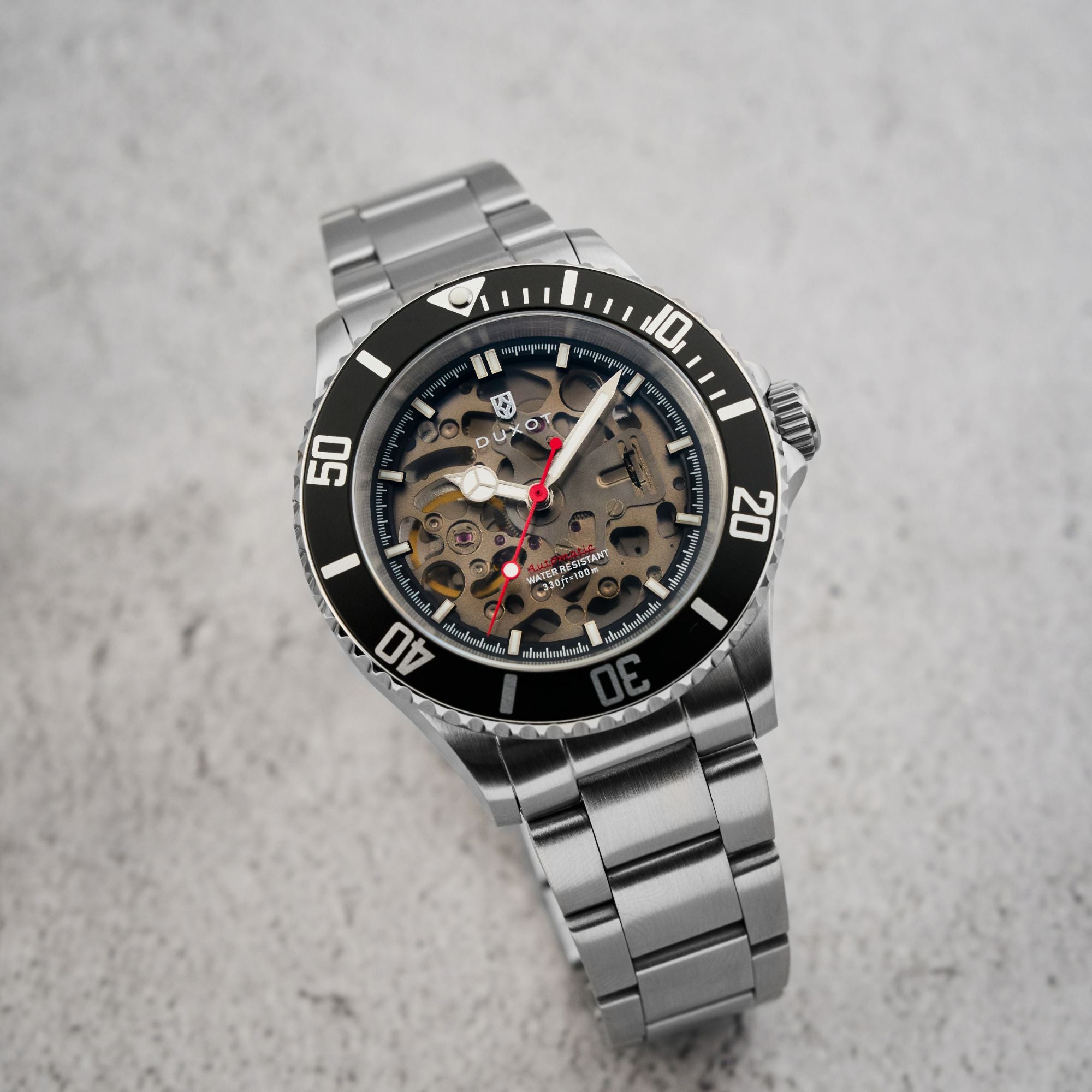 Atlantica Skeleton Diver Automatic Black Steel