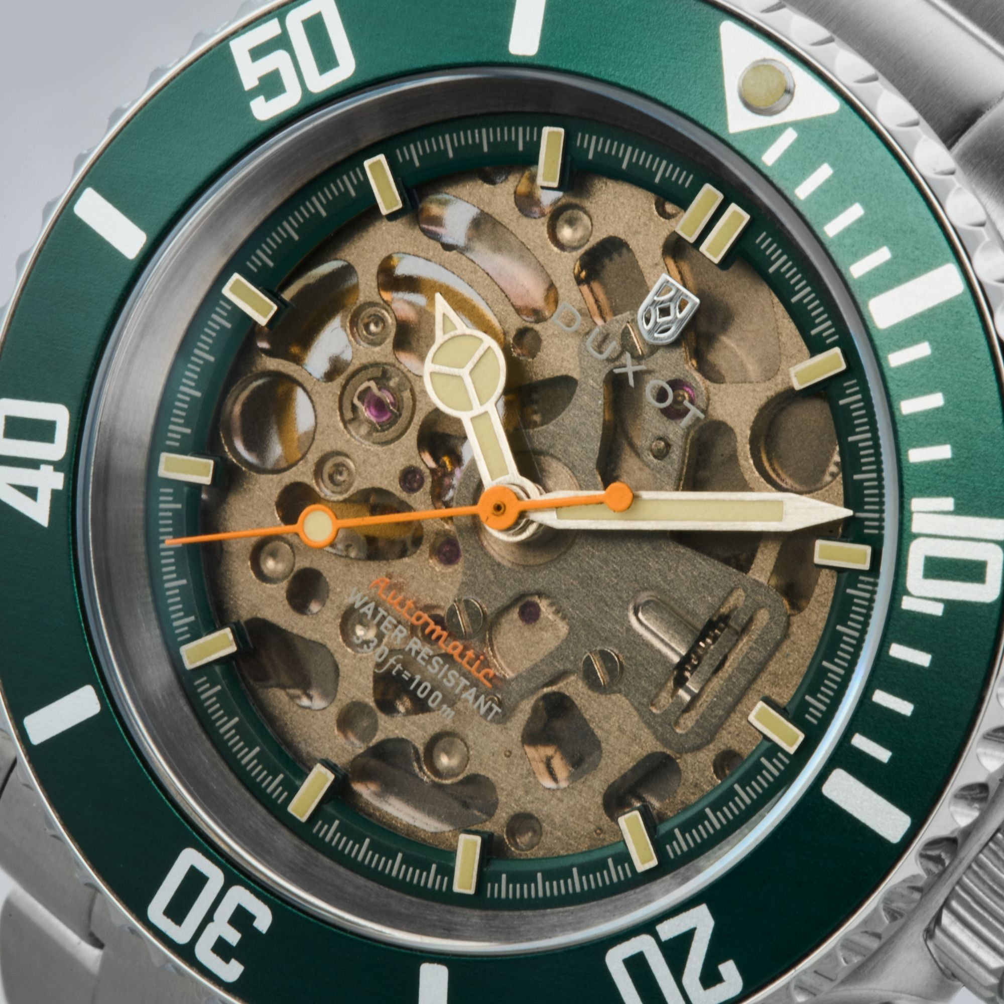 Atlantica Skeleton Diver Automatic Poker Green