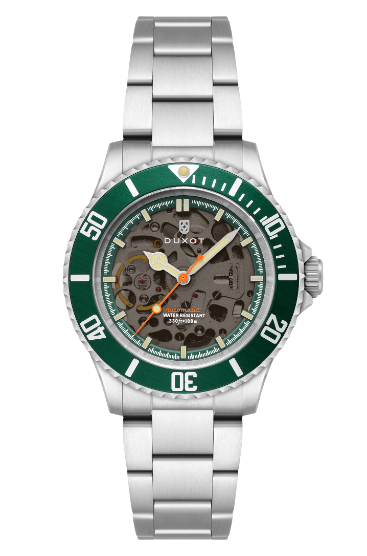 Atlantica Skeleton Diver Automatic Poker Green