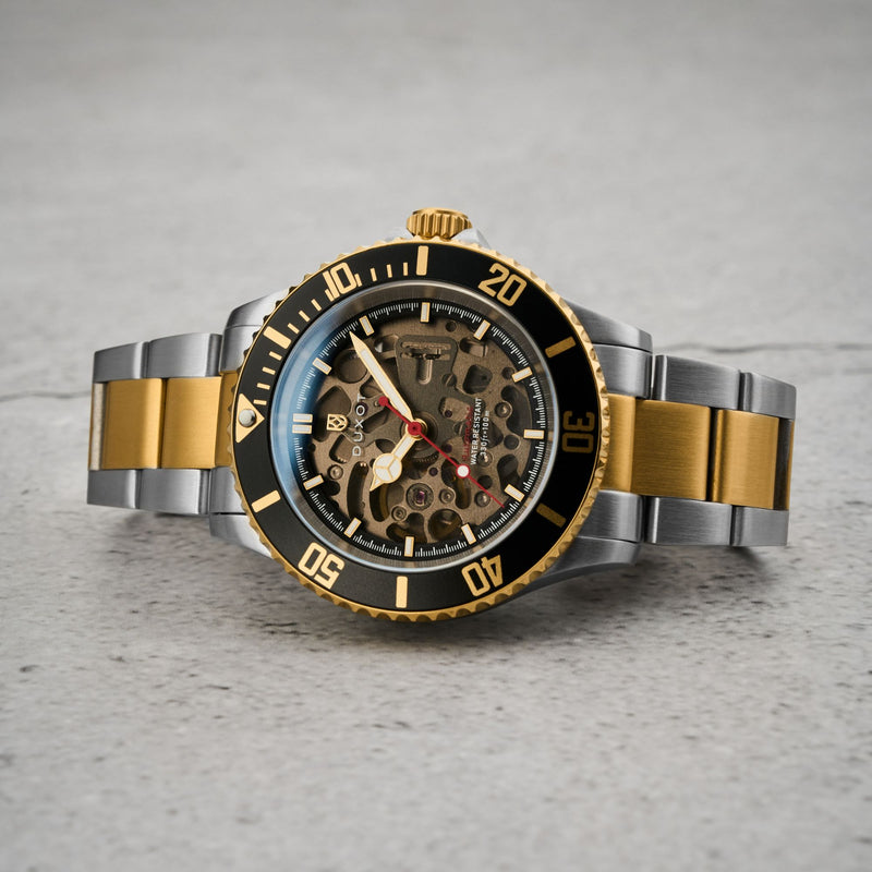 Atlantica Skeleton Diver Automatic Caviar Black