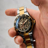 Atlantica Skeleton Diver Automatic Caviar Black