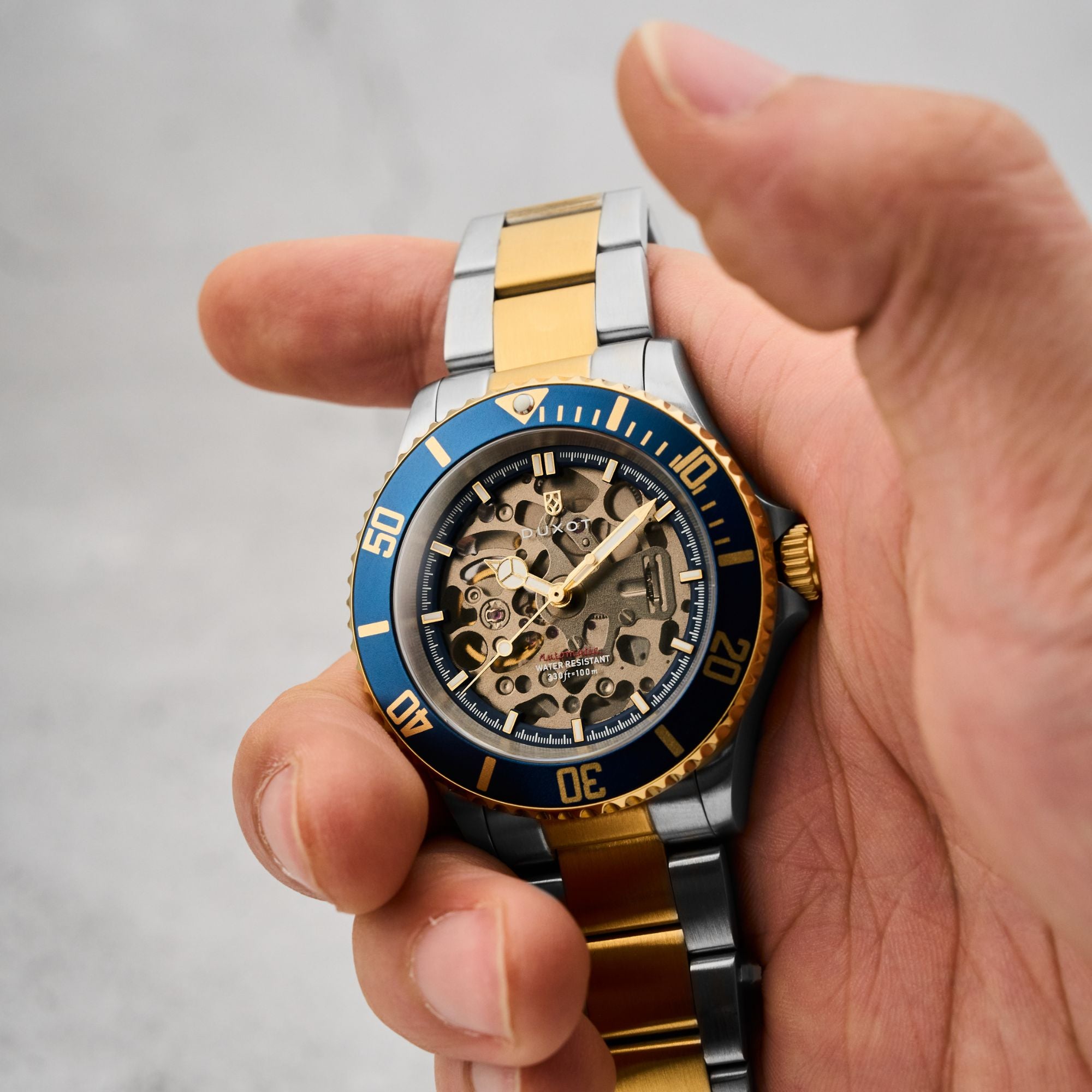 Atlantica Skeleton Diver Automatic Marine Gold